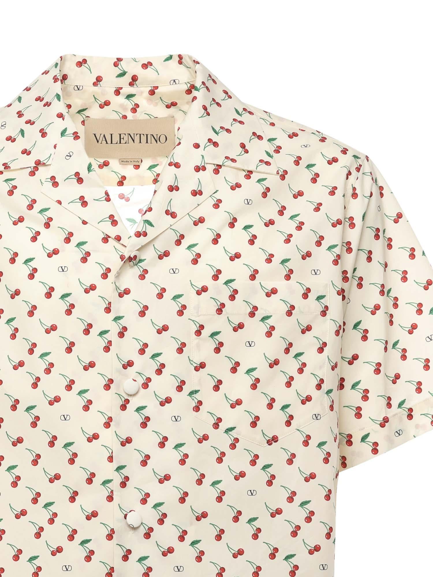 Camicia da bowling con stampa Cherryfic 7V3AA111 B0BBMY VALENTINO GARAVANI