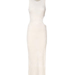 Abito lungo aderente con cut-out sul fianco VSKD05044 -V1 INSPIRED BY AKEP