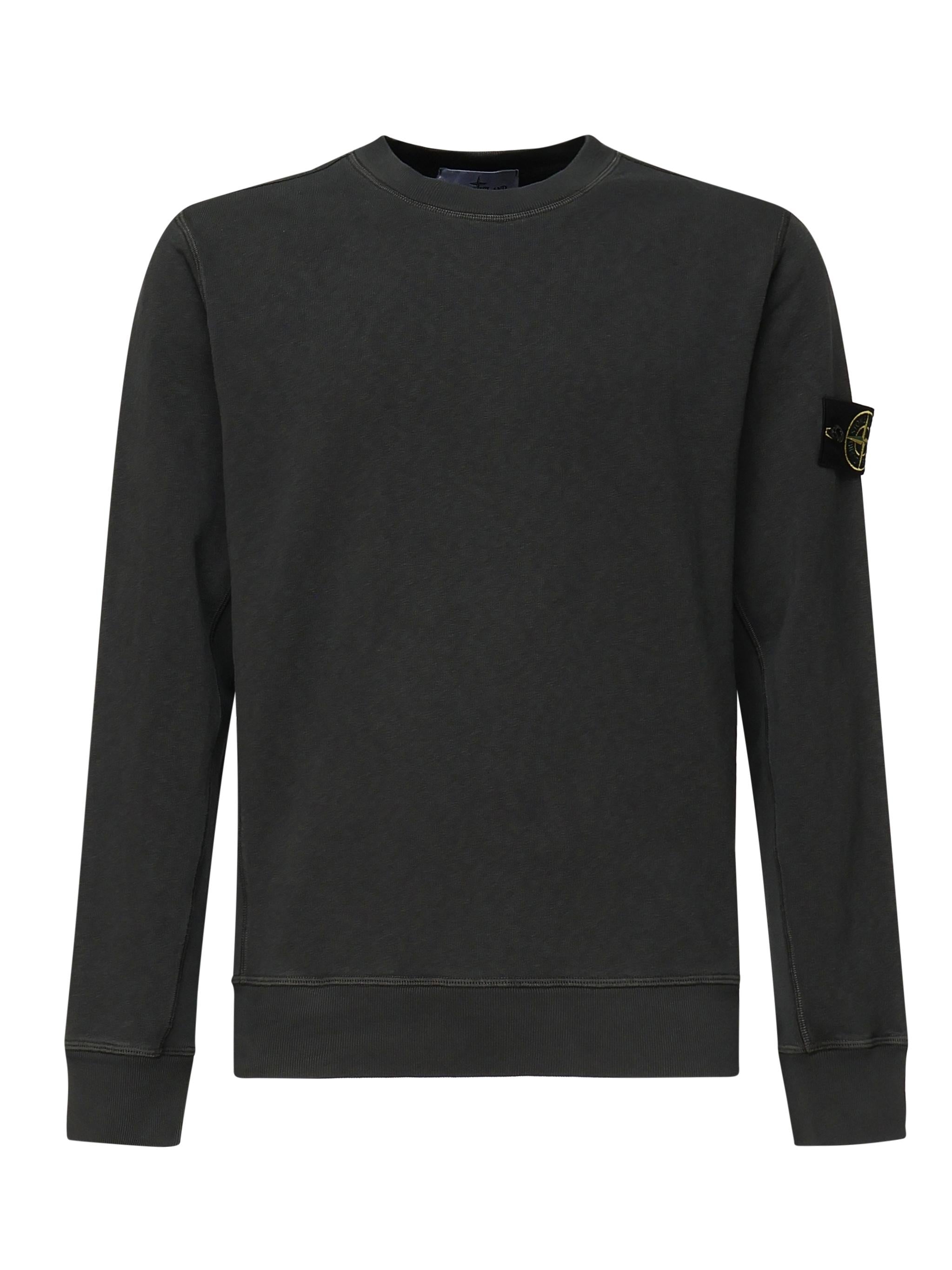 Felpa girocollo con effetto fiammato K1S156100020 S0060V0165 STONE ISLAND