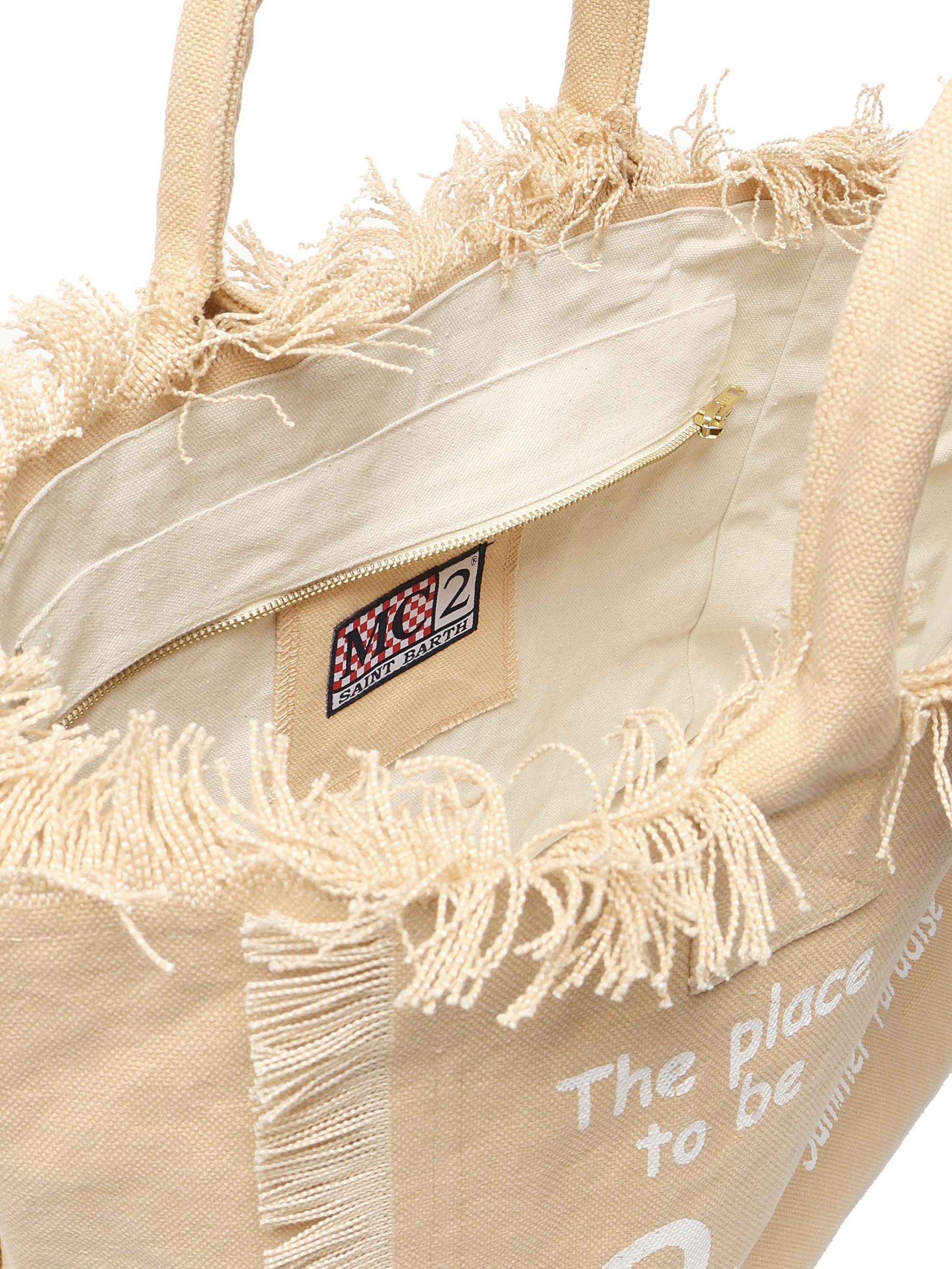 Tote Bag vanity in canvas VANI001 00023H MC2 SAINT BARTH