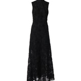 Abito lungo in rete floreale 113617 100 ROTATE