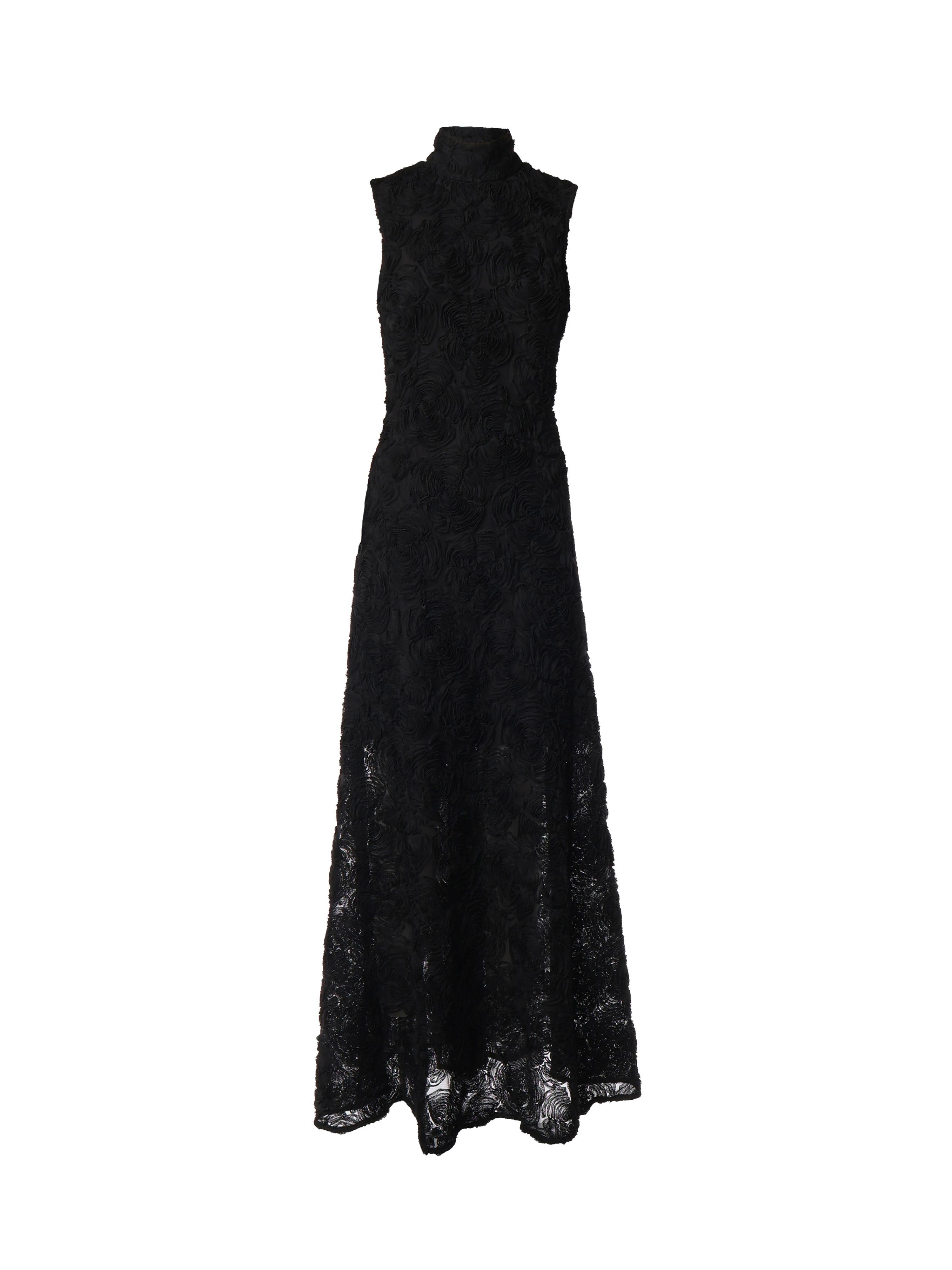 Abito lungo in rete floreale 113617 100 ROTATE