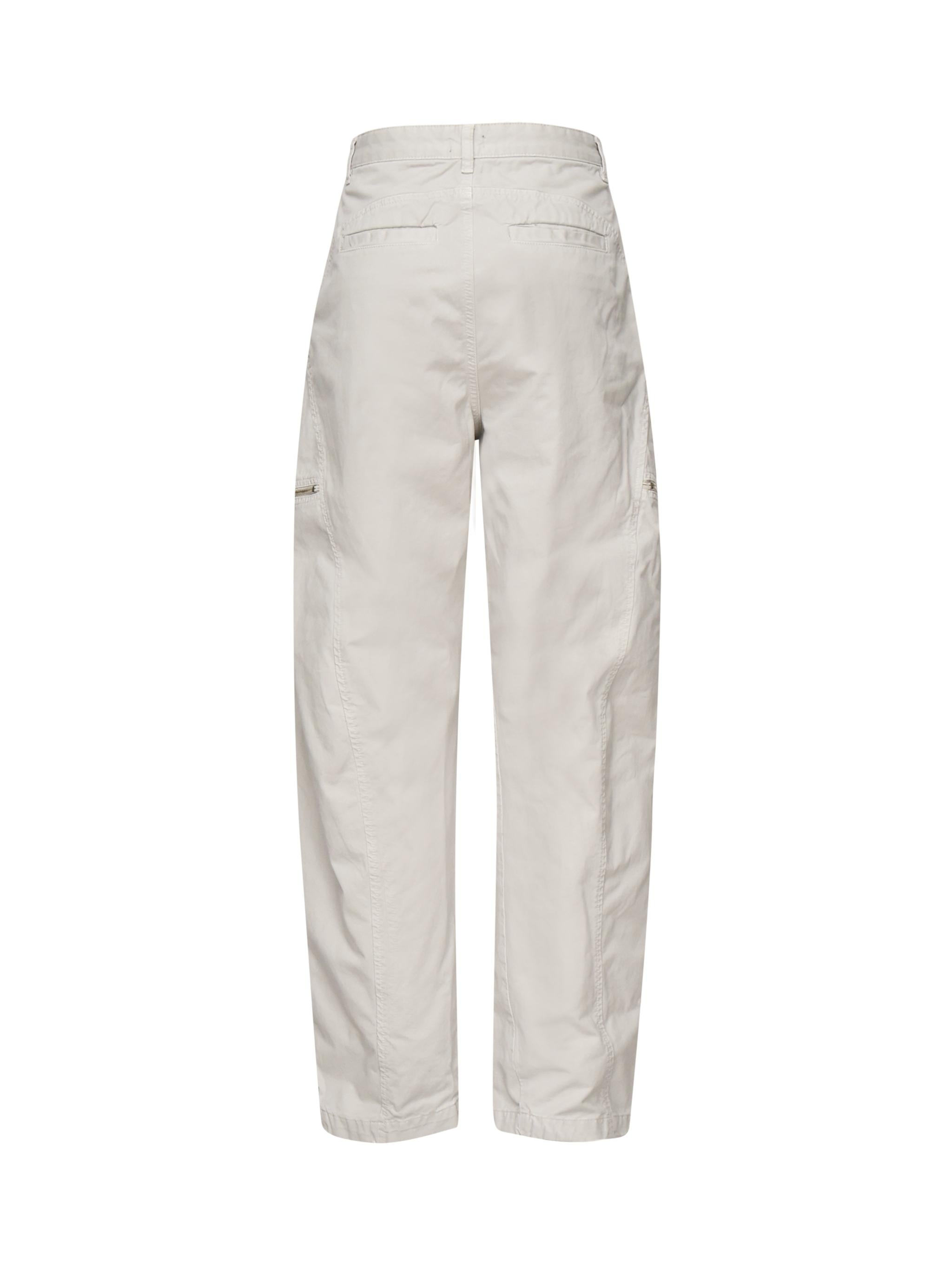 Pantaloni a gamba ampia in gabardina grigio ghiaccio 104981 A2ECI12 PINKO