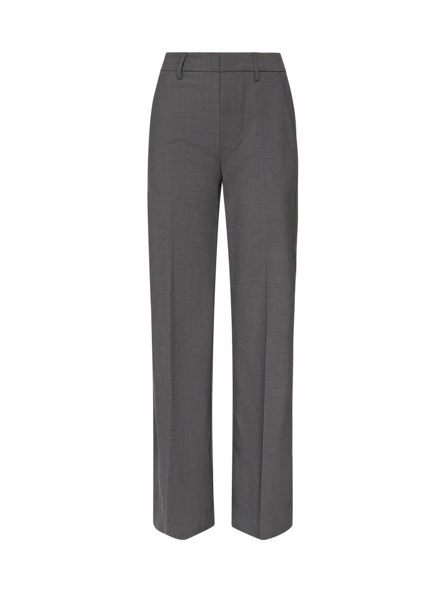 Pantaloni wide leg in cotone DP771 TS0009DXXX945 DONDUP