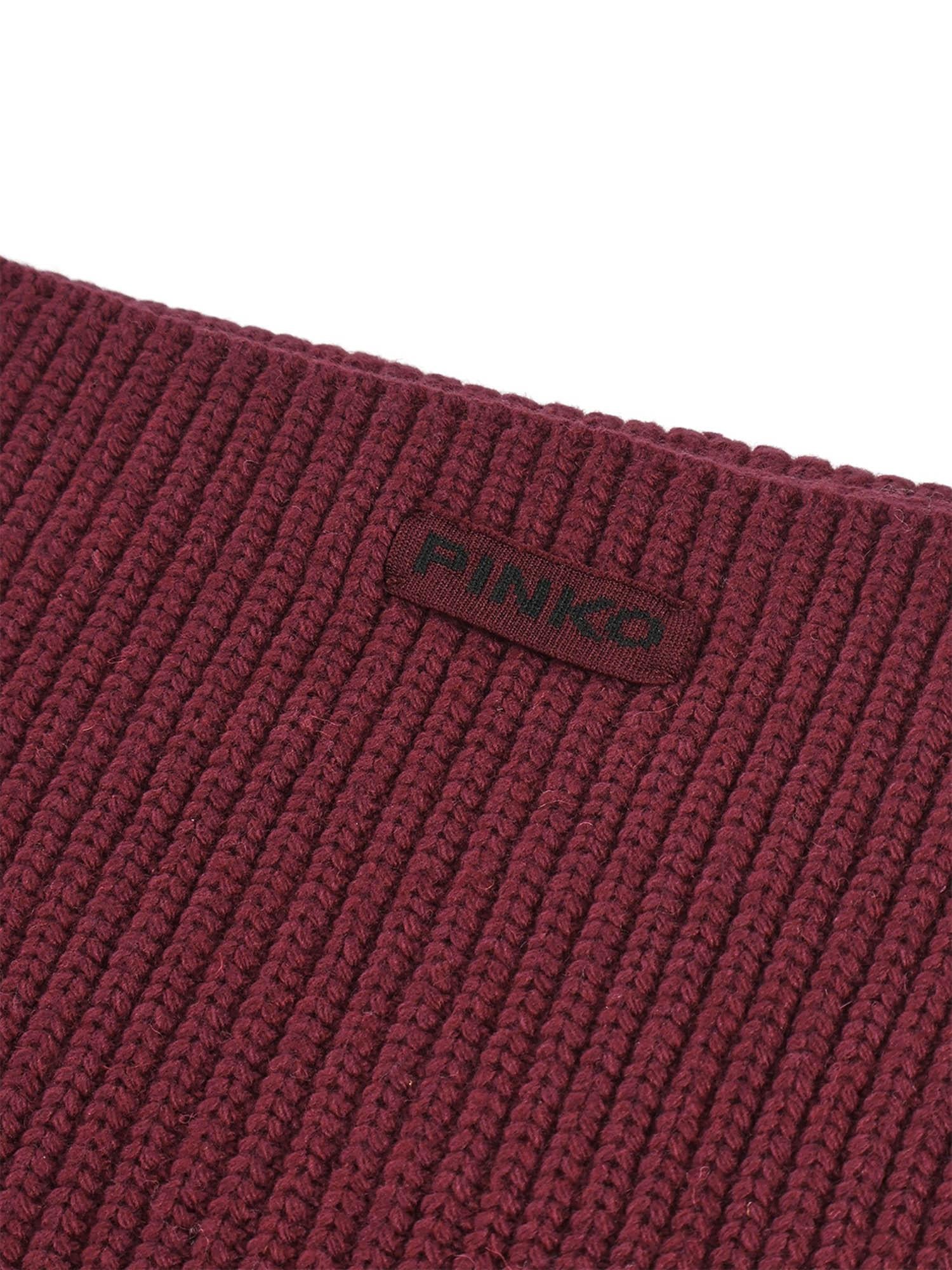 Sciarpa in misto lana a coste 105996 A2Z4R57 PINKO