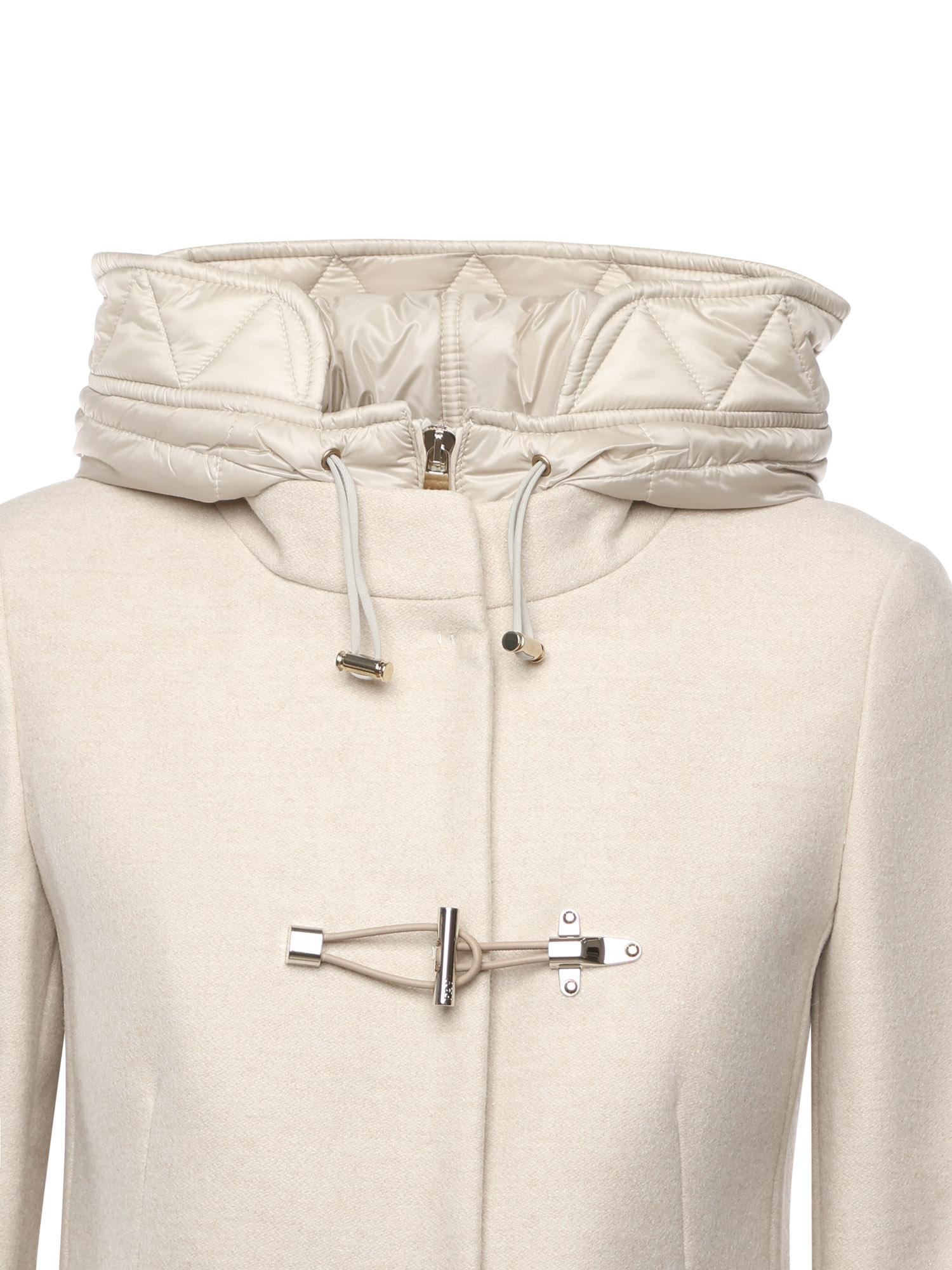 Toggle Coat in panno di lana mélange<BR/> NAW59513430XMY C002 FAY