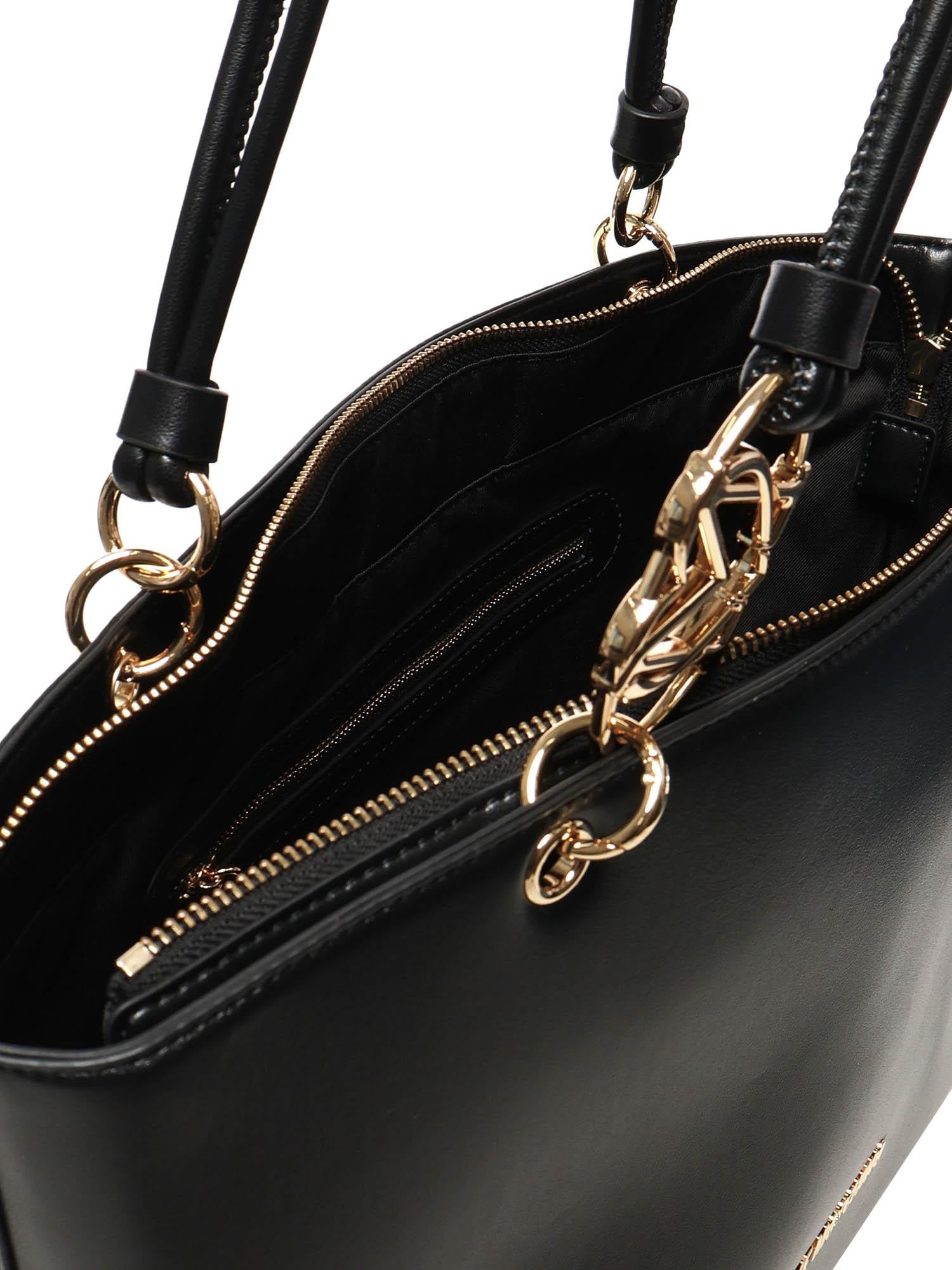 Borsa a mano con logo JC4074PP1NLF0 000 LOVE MOSCHINO