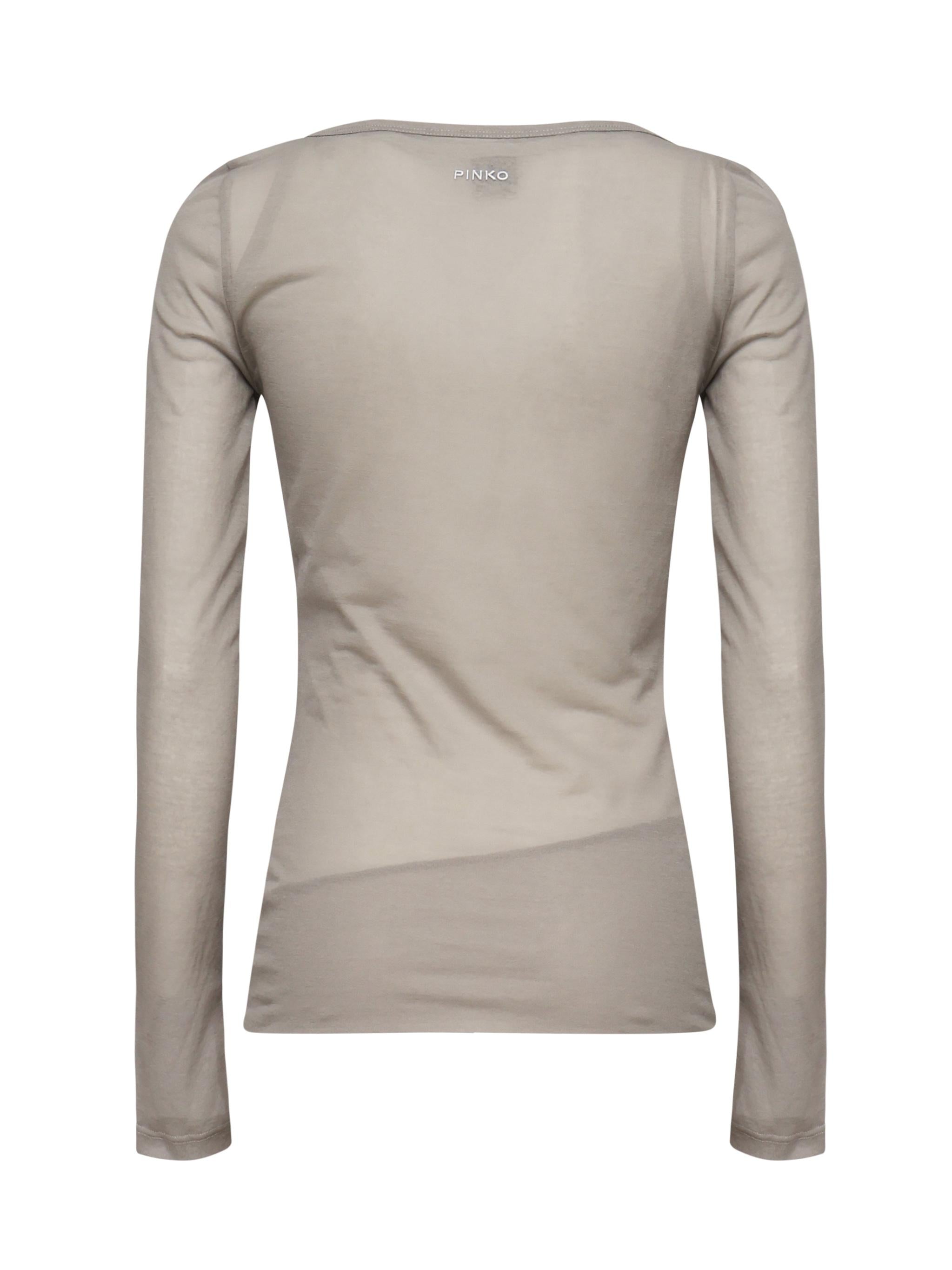 Maglia girocollo grigia 104653 A2CLIIA PINKO