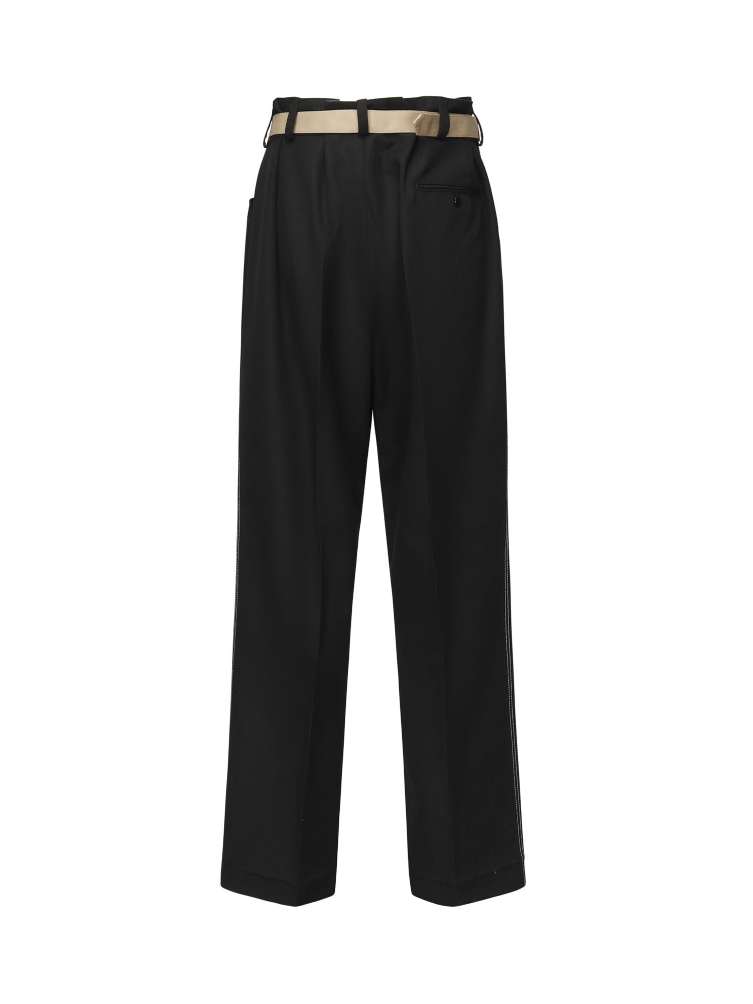 Pantaloni in lana S50KA0688 M35518900 MAISON MARGIELA