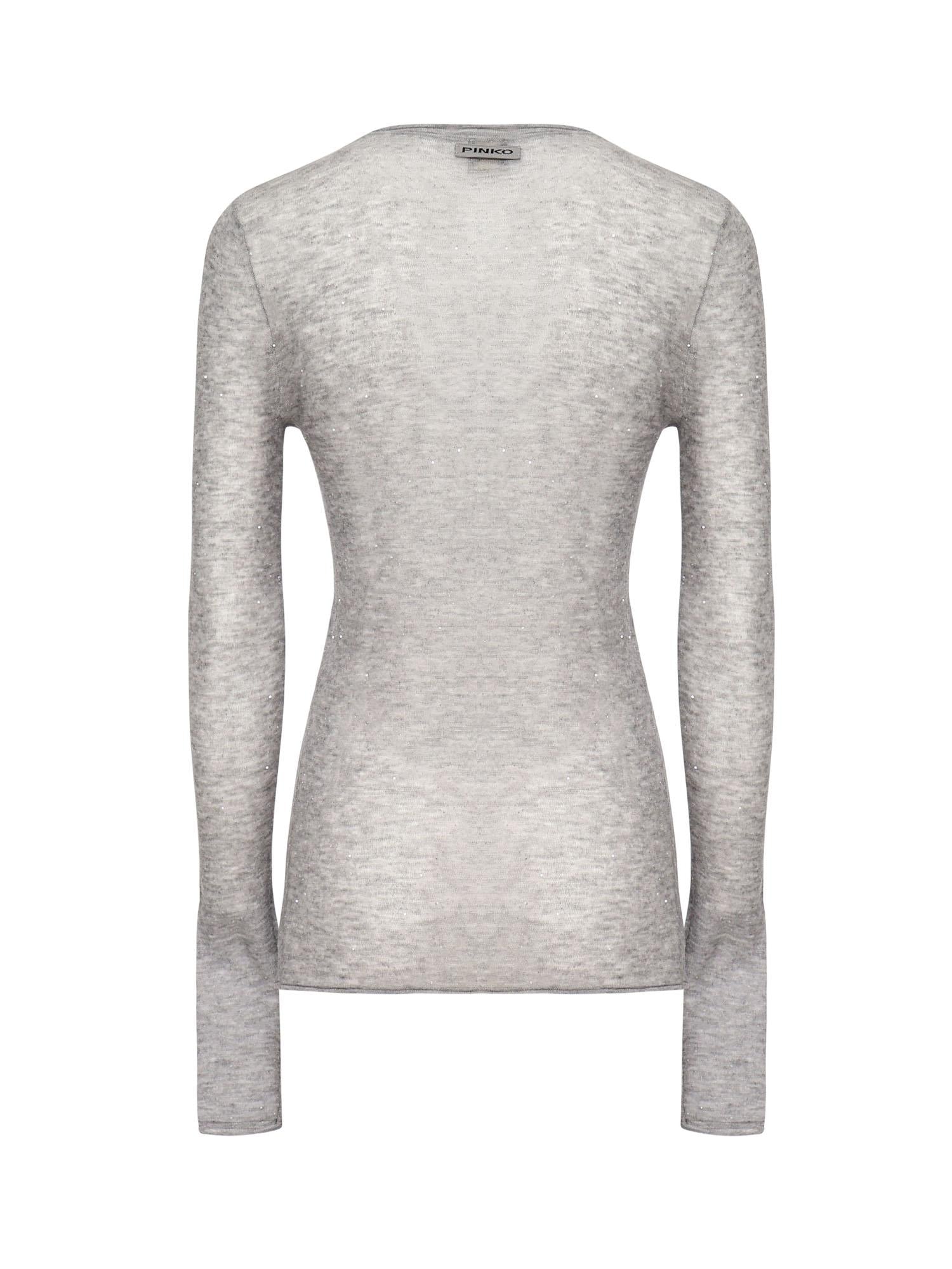 Maglia Pico con micro paillettes<BR/> 105398 A2PMI42 PINKO