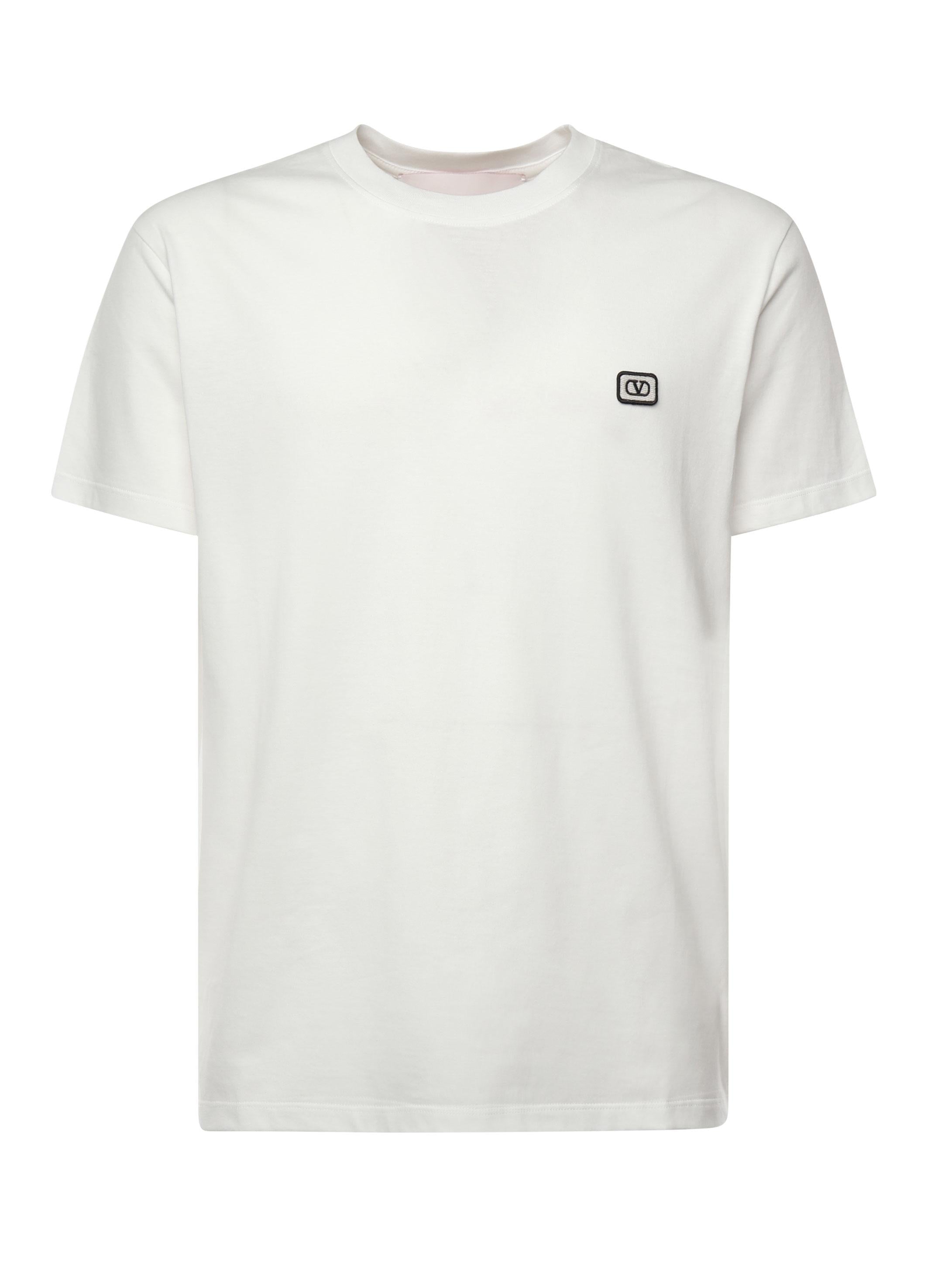 T-Shirt in cotone con patch VLogo 6V3MG10V AQ8A03 VALENTINO GARAVANI