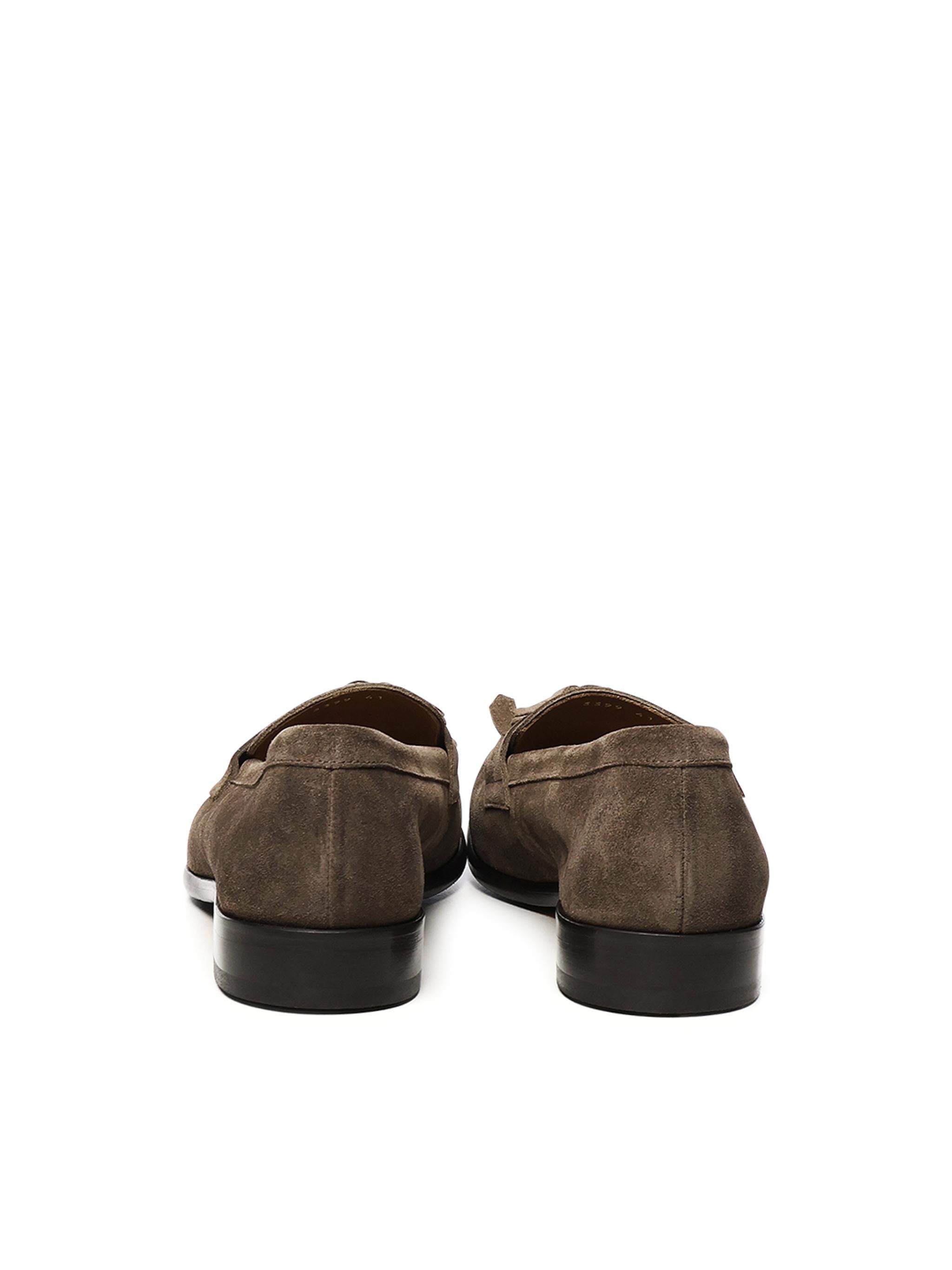 Mocassino in suede con nappine e frangia DU3399STRAUY260 TM08 DOUCAL'S
