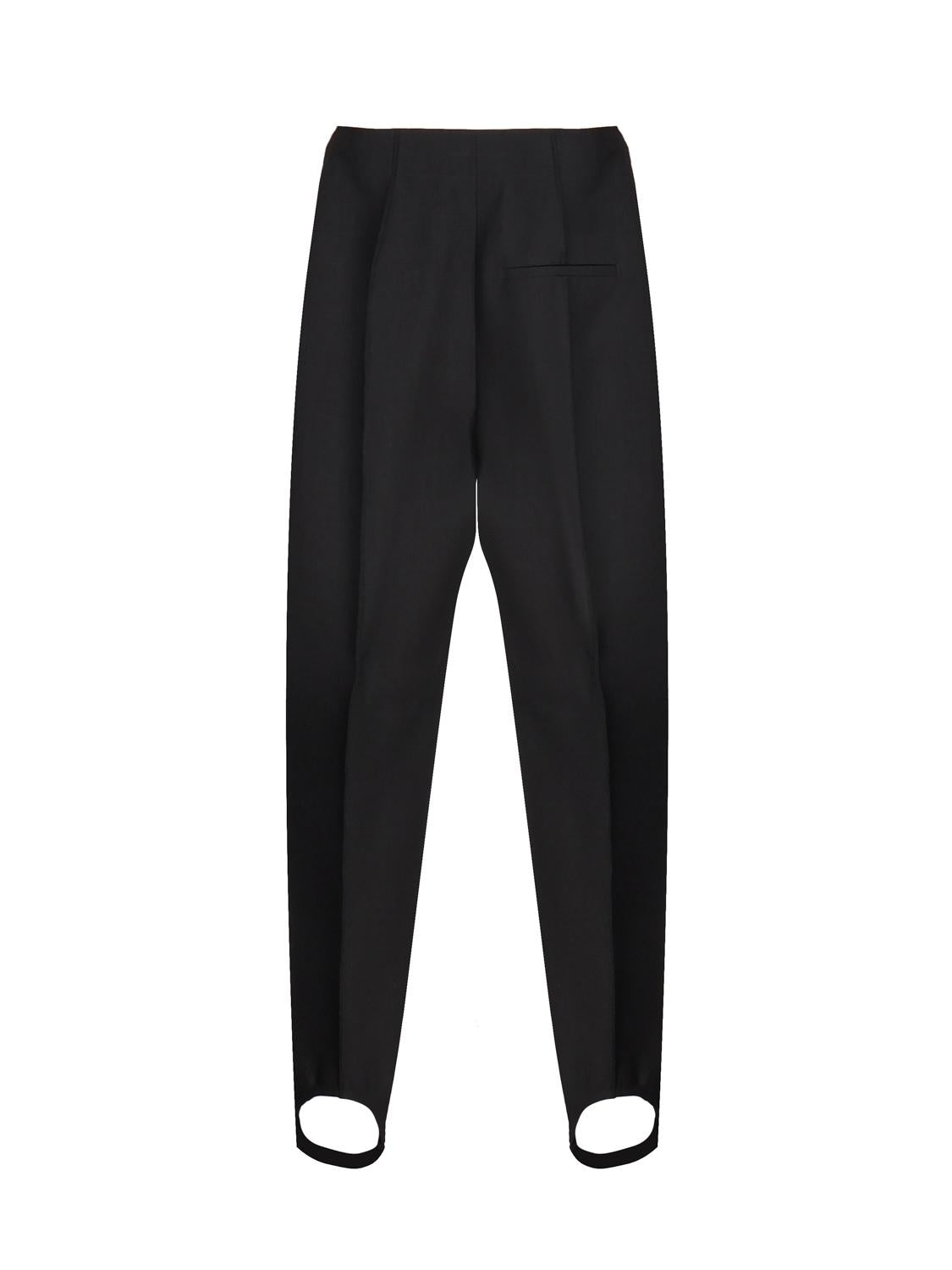 Pantaloni con staffa in cotone strutturato 736493 V3F901000 BOTTEGA VENETA