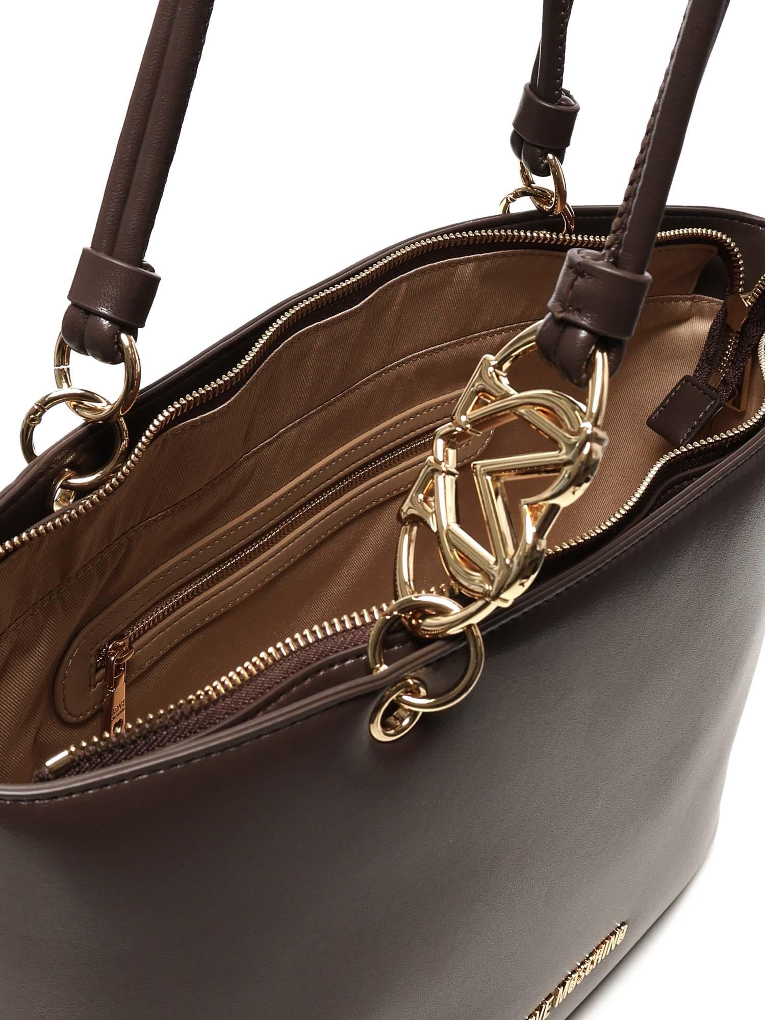 Borsa a mano con logo JC4074PP1NLF0 301 LOVE MOSCHINO