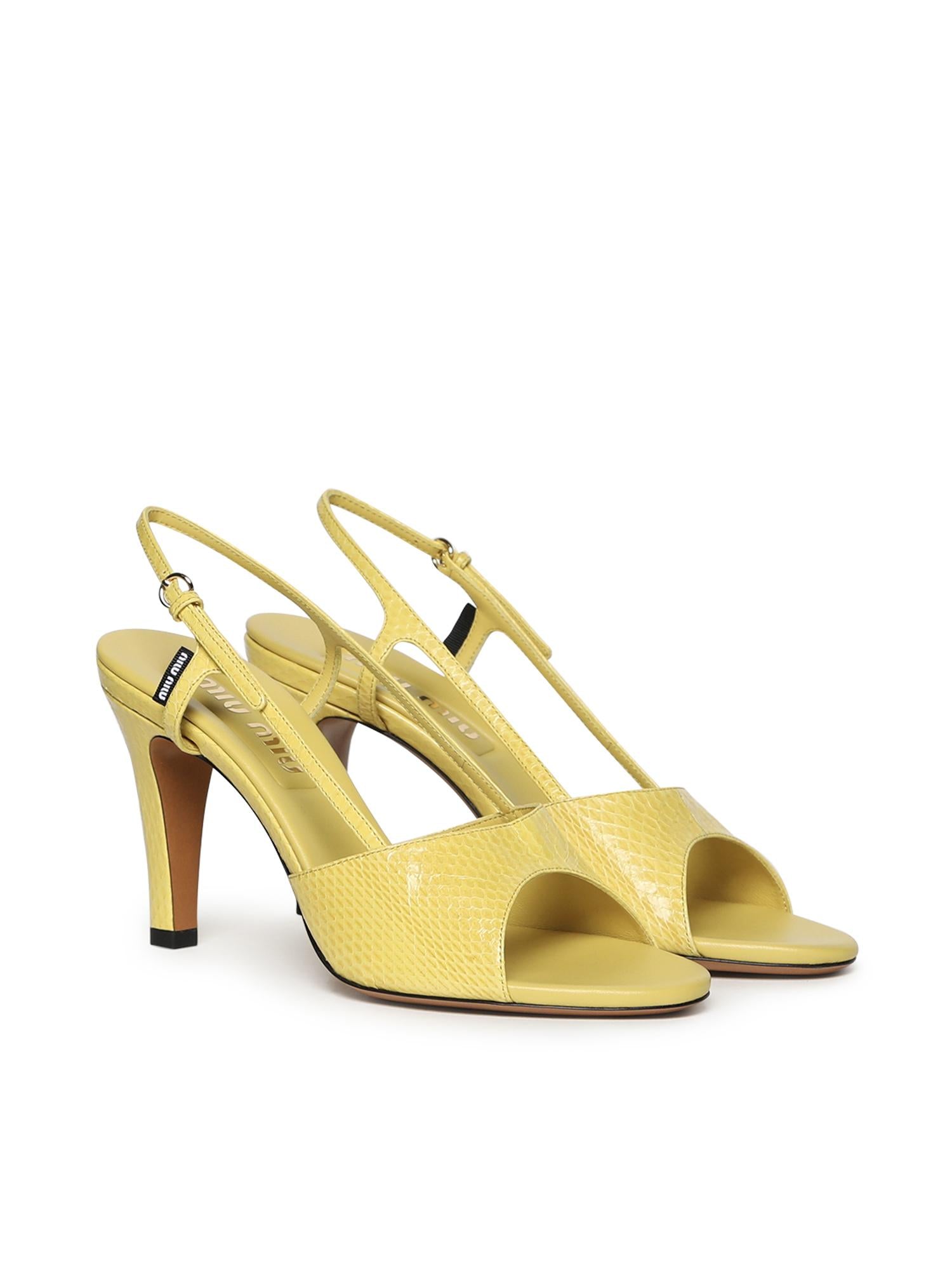 Sandali slingback in Ayers 5X547E 0XPF0010 MIU MIU