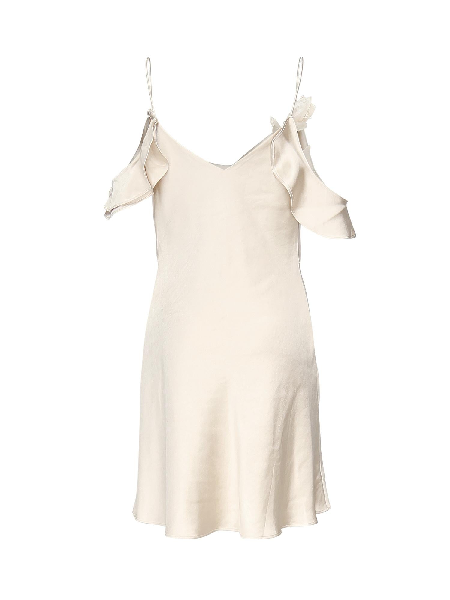 Mini abito con fiori SS25254S CHAMPAGNE SELF-PORTRAIT
