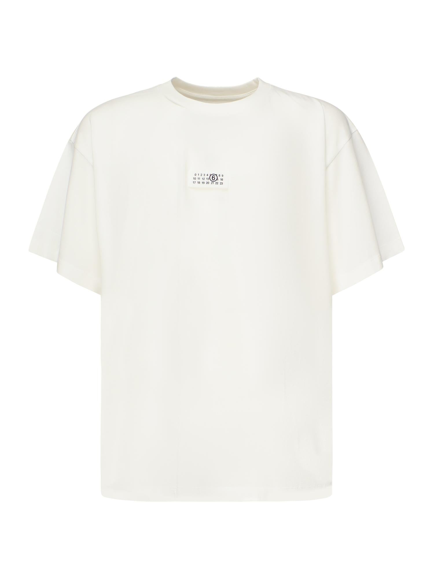 T-shirt in cotone con logo SH0GC0032 S24312101 MM6 Maison Margiela