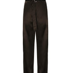 Pantaloni in cotone con cintura 1514250000 BROWN MAGDA BUTRYM