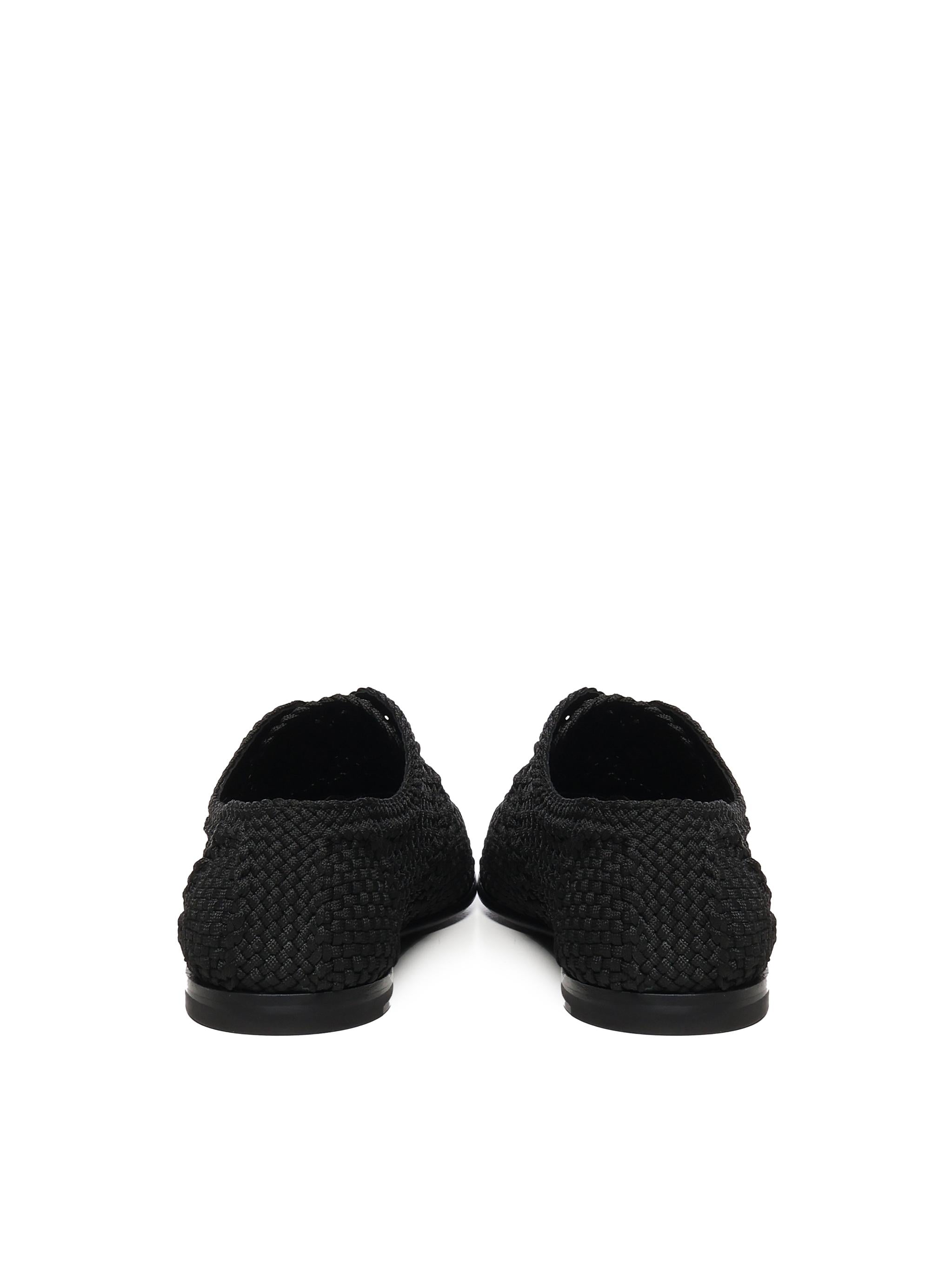 Derby in tessuto intrecciata A10863 A9L6480999 DOLCE & GABBANA