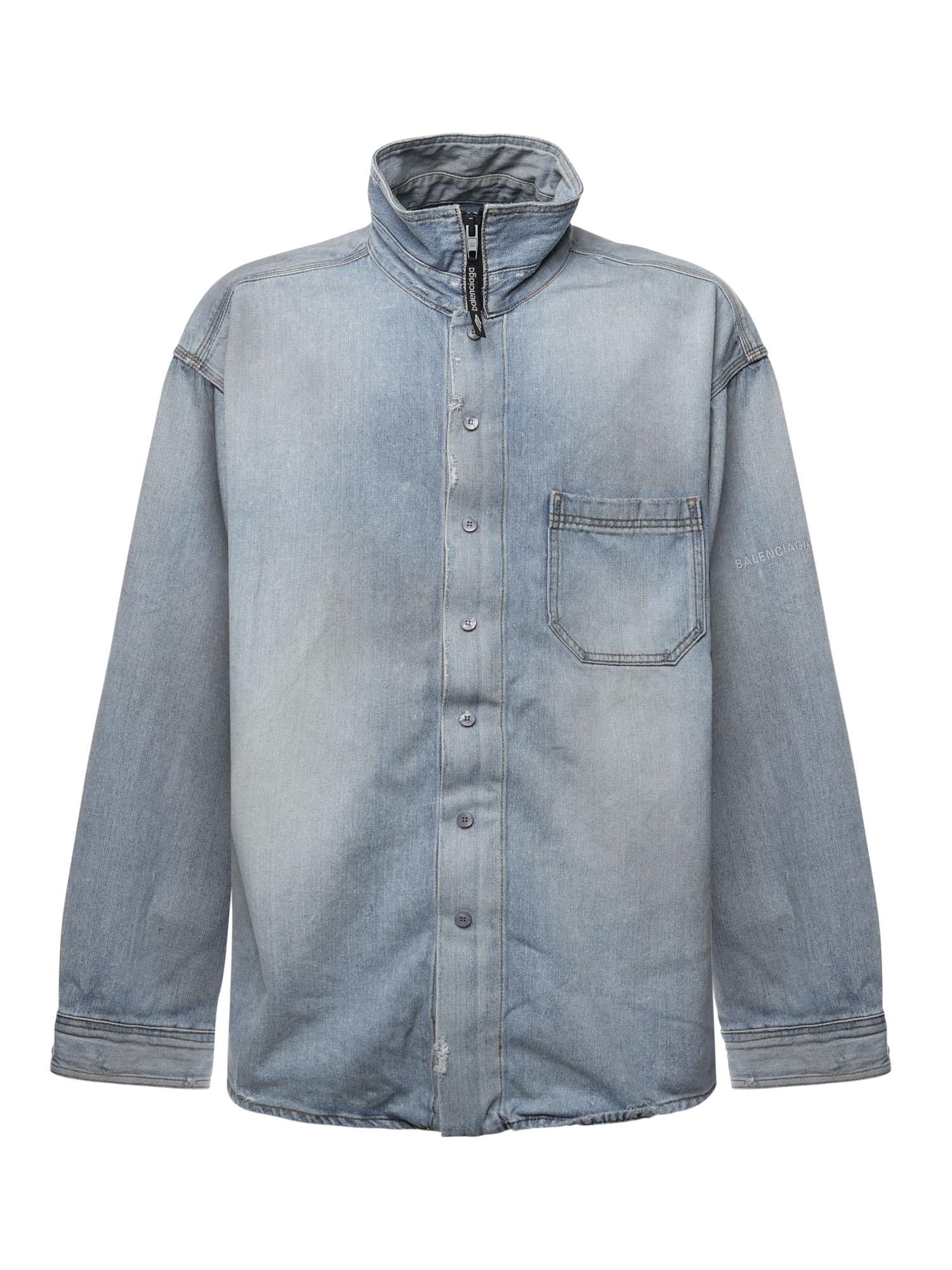 Camicia in denim di cotone 850059 TTWA34200 BALENCIAGA