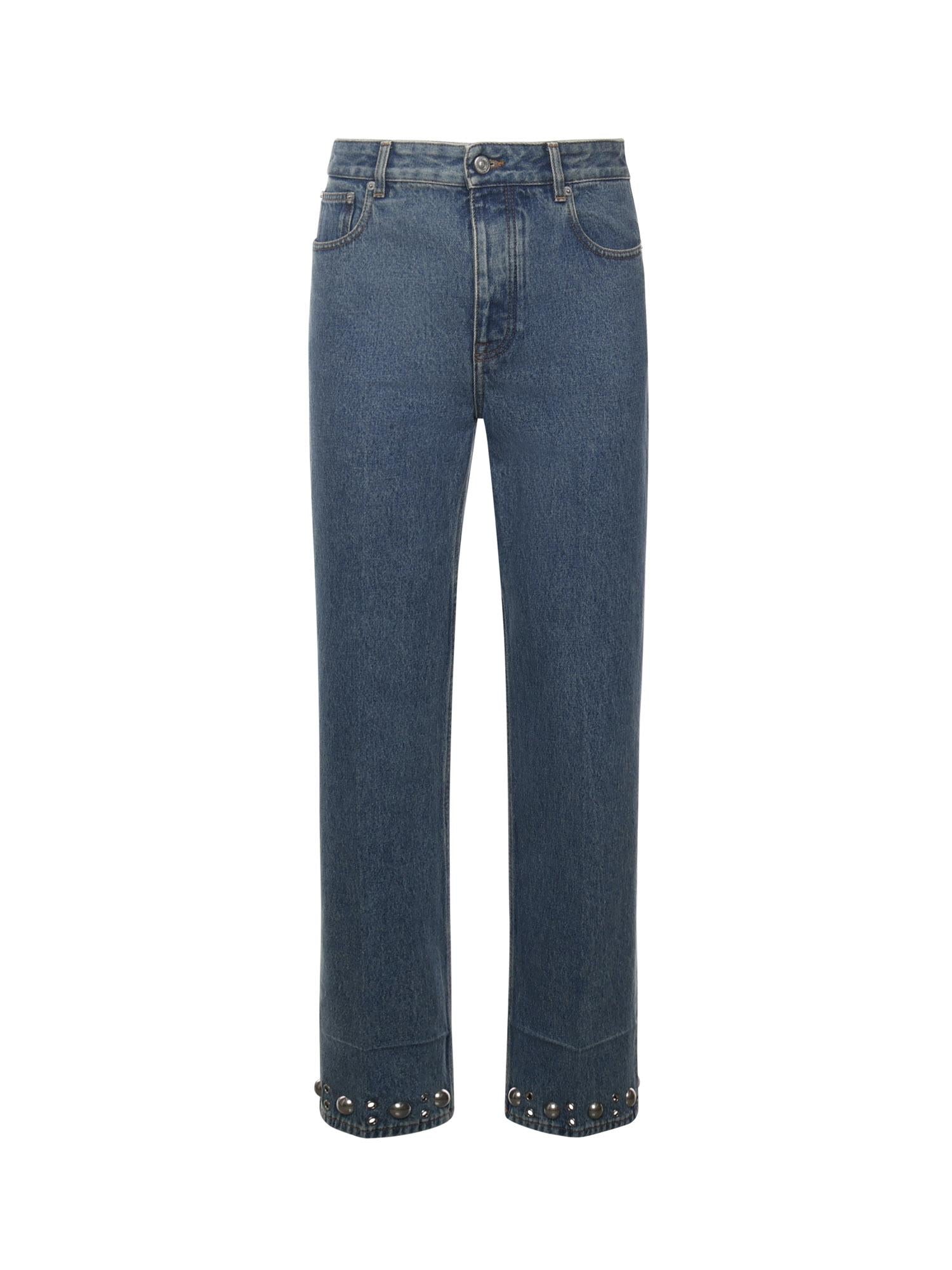 Jeans in denim con cabochons 7V3DE05P B0W558 VALENTINO GARAVANI
