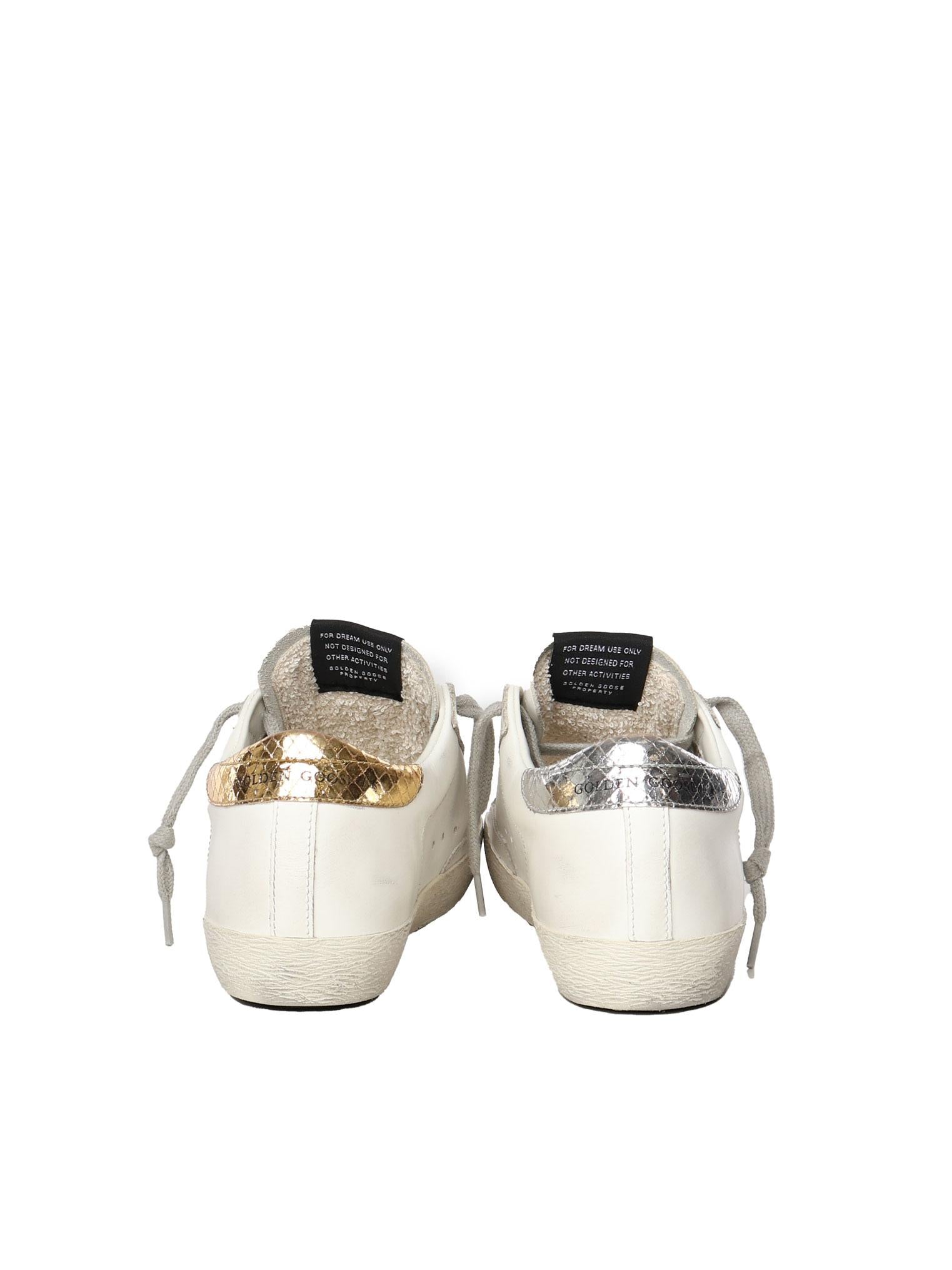 Sneakers Superstarcon effetto vissuto GWF00101 F00086110417 GOLDEN GOOSE