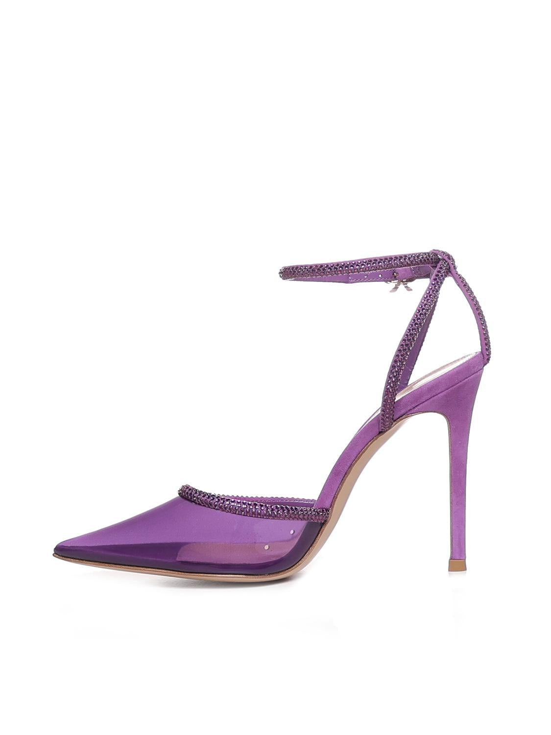 Décolleté con cinturino G95406.15RIC.PLCFRFR PLEXI+CAMOSCIOFREESIA+FREESI GIANVITO ROSSI
