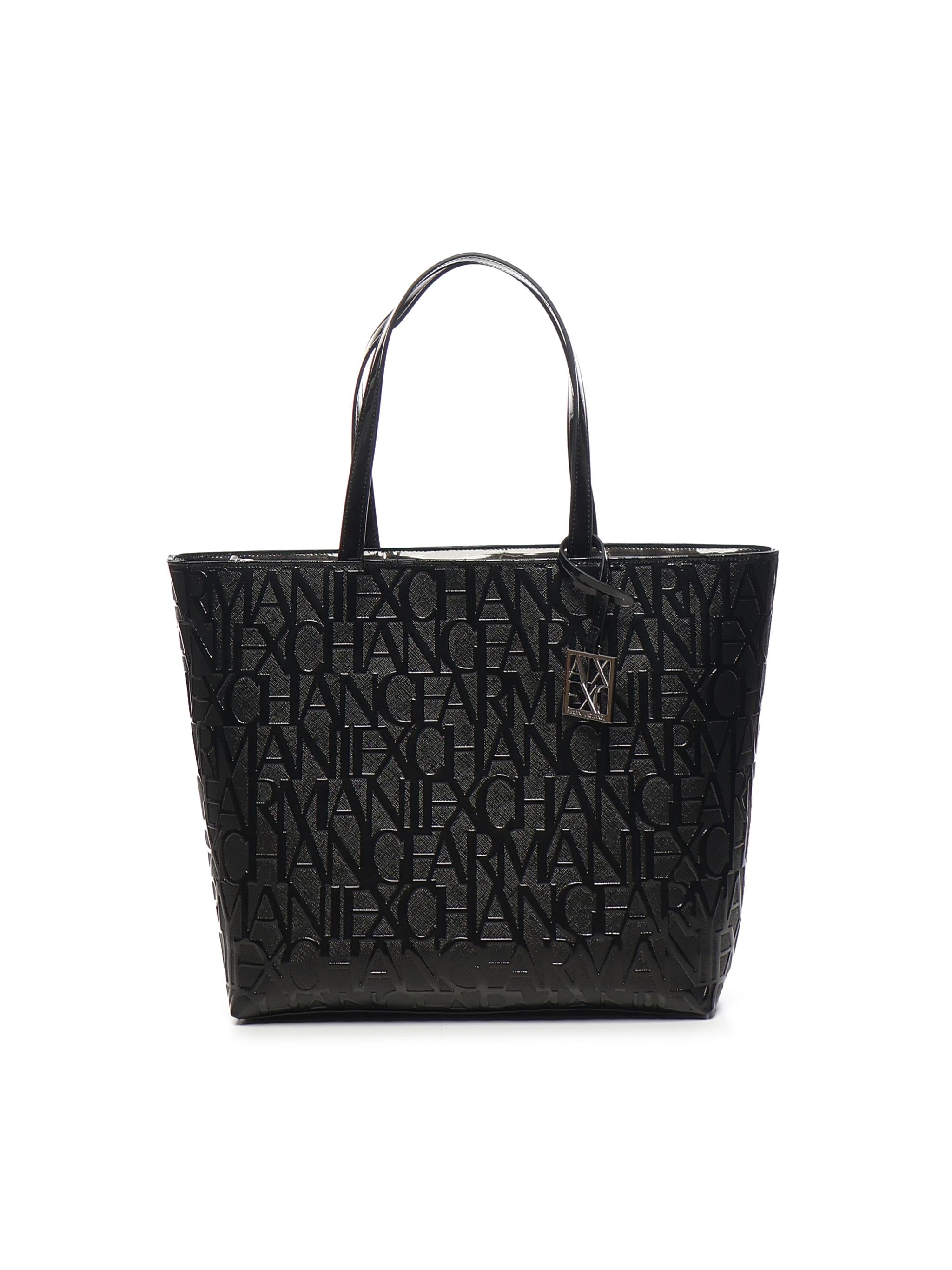 Borsa shopper con logo allover 942650 CC79400020 ARMANI EXCHANGE