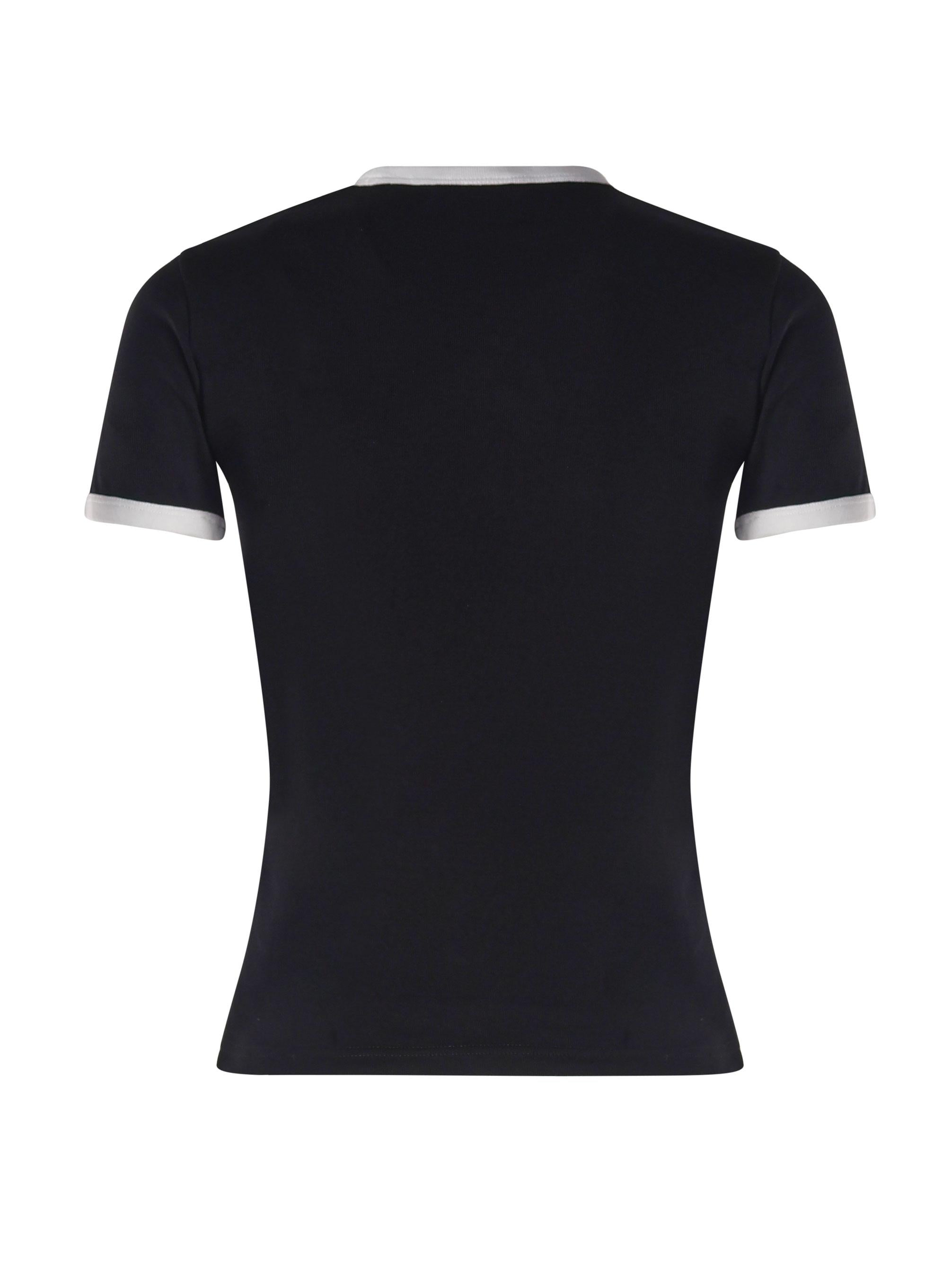 T-shirt con logo VESJTS017JS0070 9901 COURREGES