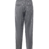 Pantaloni gessati con pinces PT005V3 GRY BONSAI