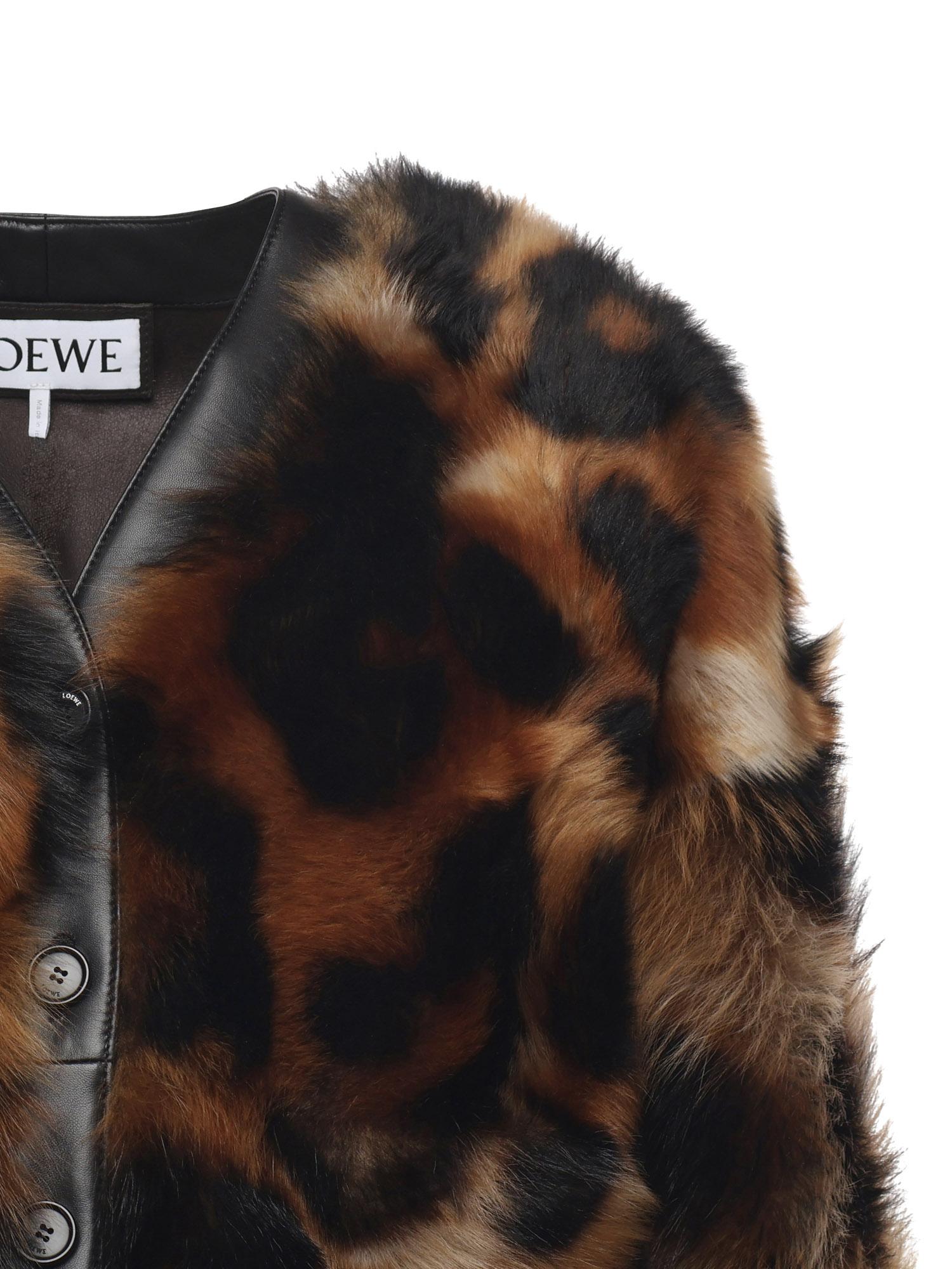 Cardigan in shearling S540Y2SL13 3100 LOEWE