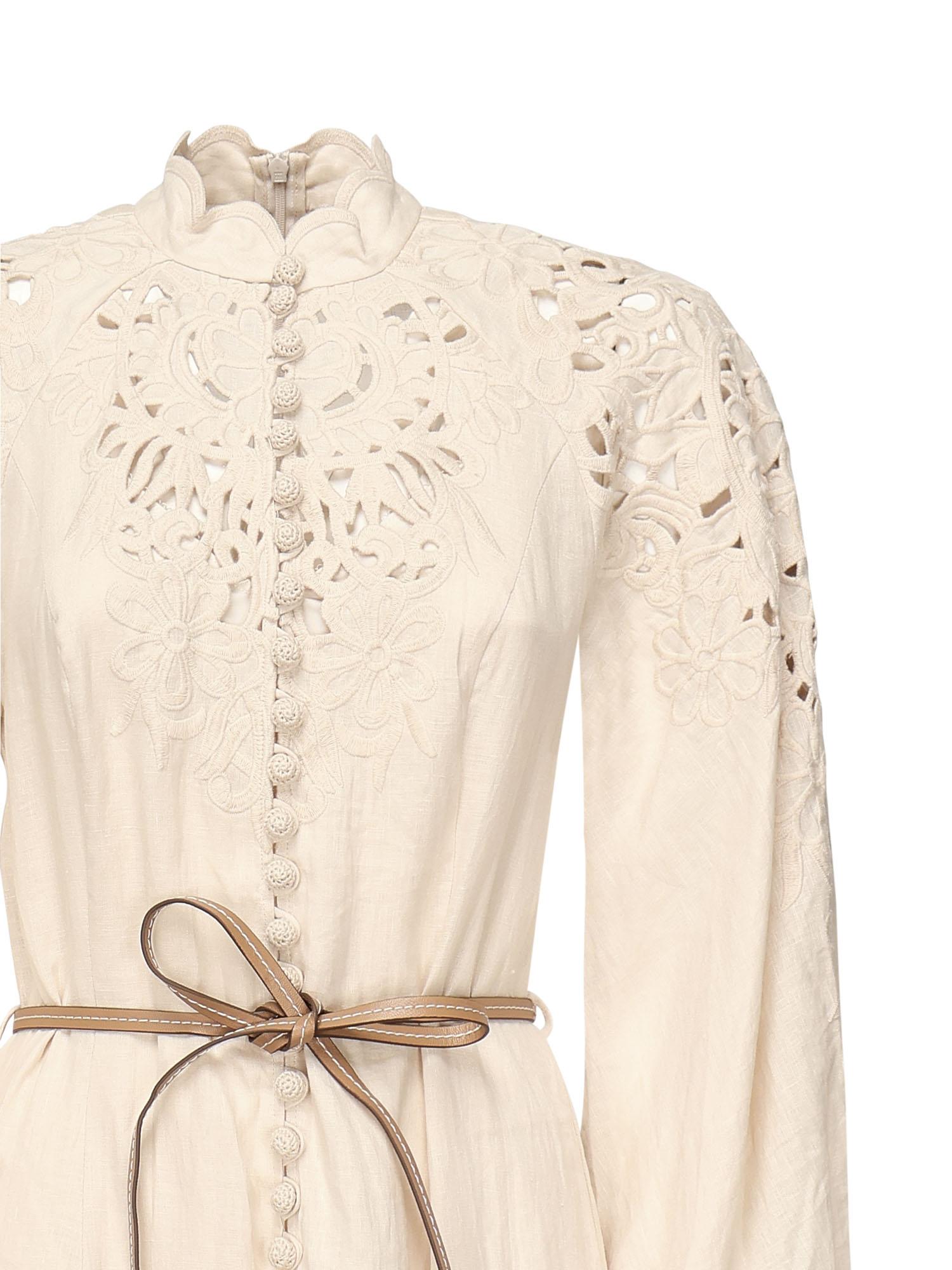 Abito midi Wylie 1743DRS251 CRM ZIMMERMANN