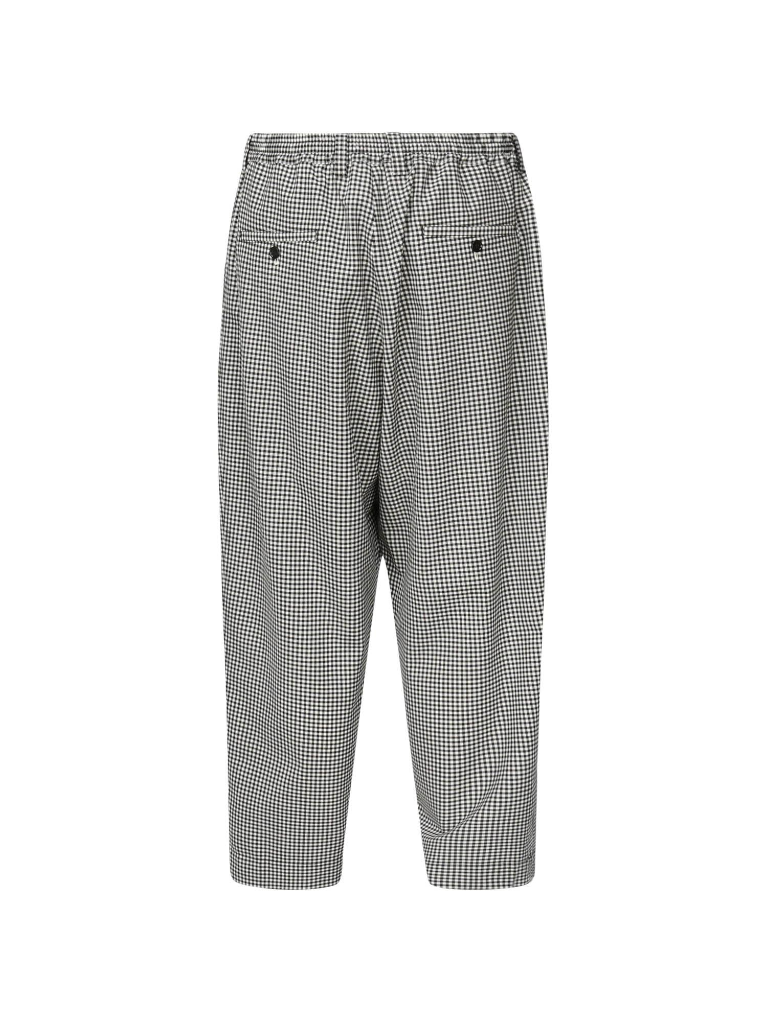 Pantaloni in lana a quadri PUMU0017A4 UTP787CHN99 MARNI