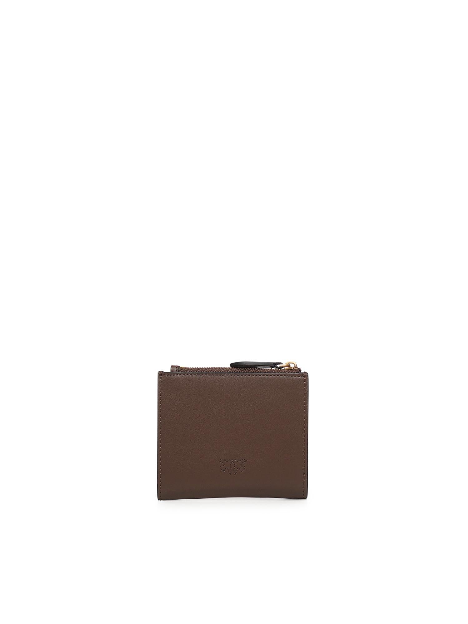 Portafoglio zip-around in nappa 103610 A0F1L74Q PINKO