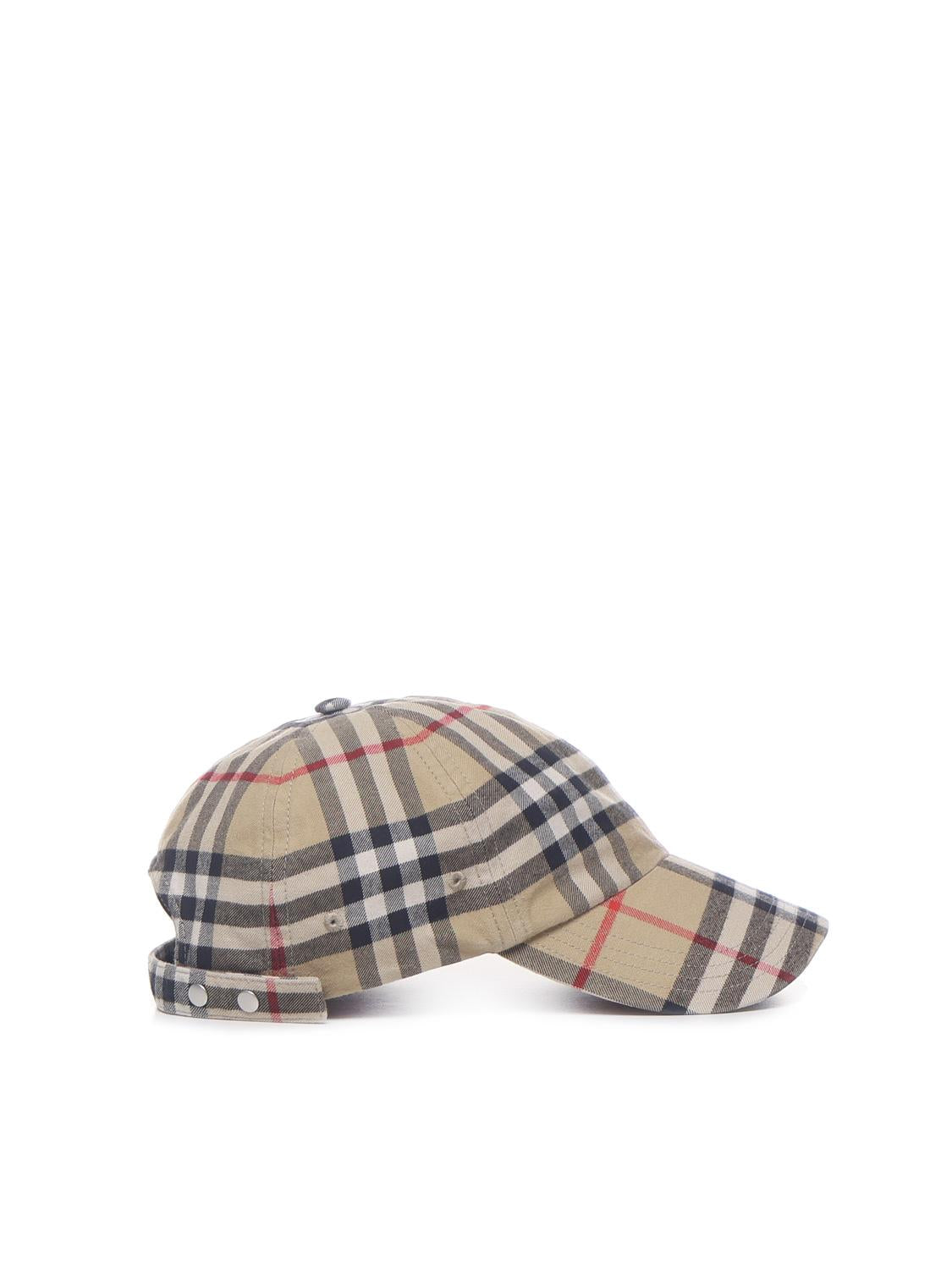 Cappello da baseball a quadri 8075641 A7026 BURBERRY