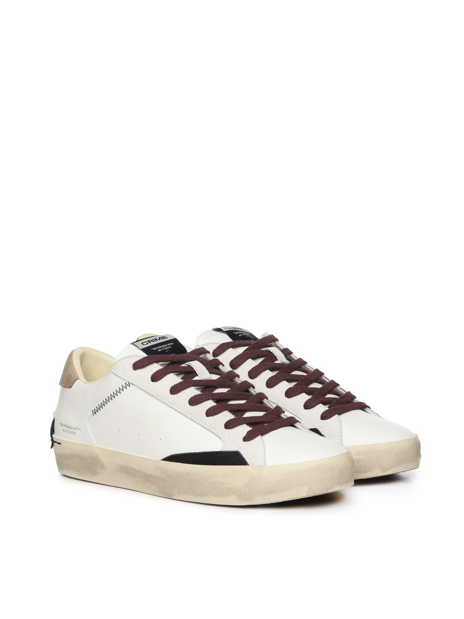Sneakers Distressed<BR/> 11001AA8 WHITE CRIME LONDON