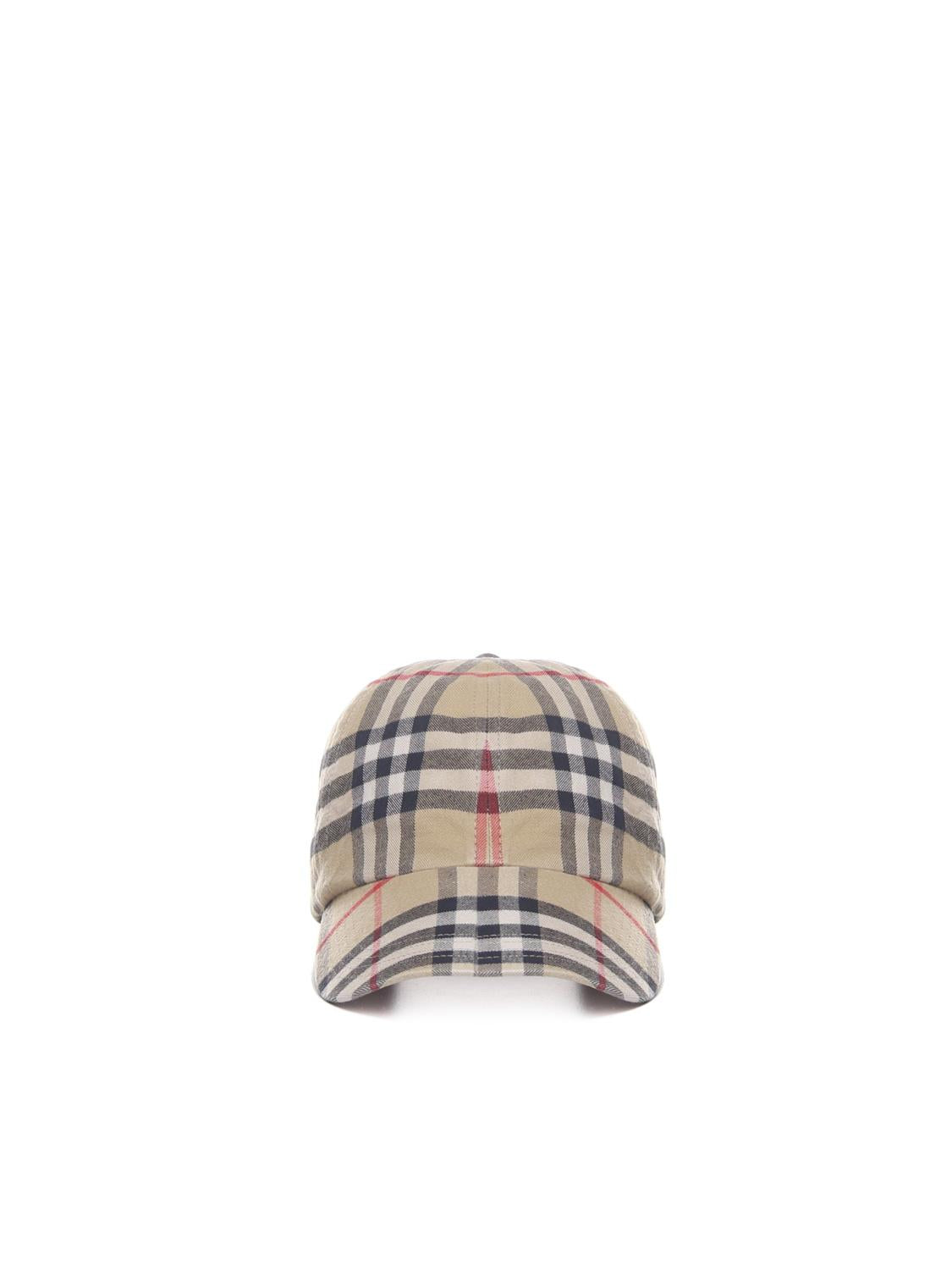 Cappello da baseball a quadri 8075641 A7026 BURBERRY