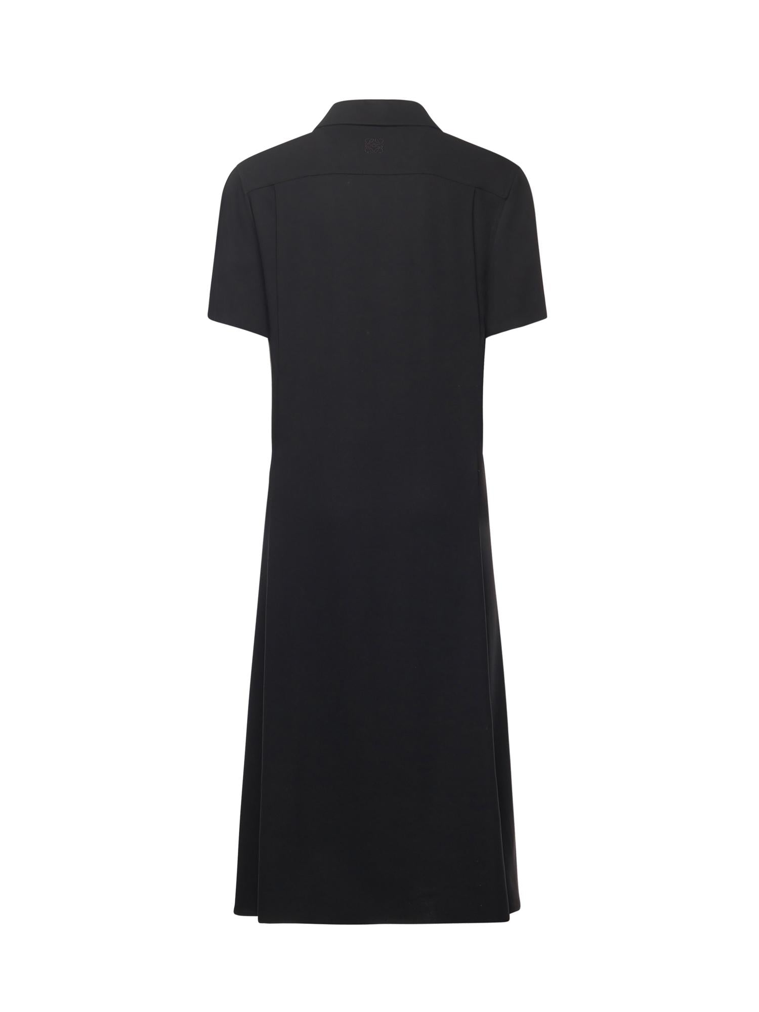 Abito con cintura in viscosa stretch S540Y09XTW 1100 LOEWE
