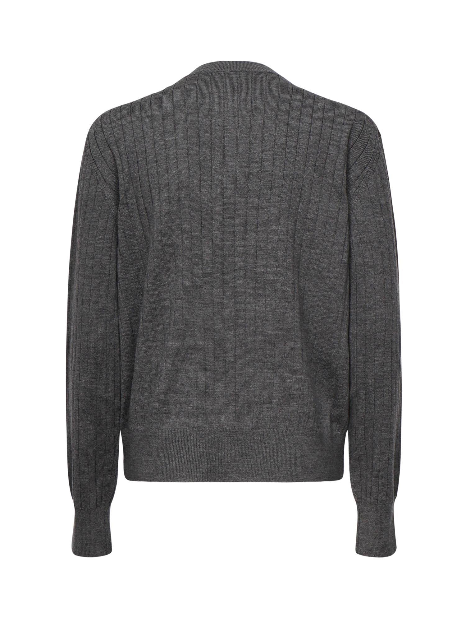 Cardigan in lana a coste 835337 V5L701370 BOTTEGA VENETA