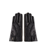 Guanti corti Cassandre in pelle di agnello e cashmere 7603413 YO6801080 SAINT LAURENT