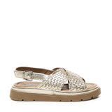 Sandalo flat Thea Tress A55379 PLATINO CARMENS