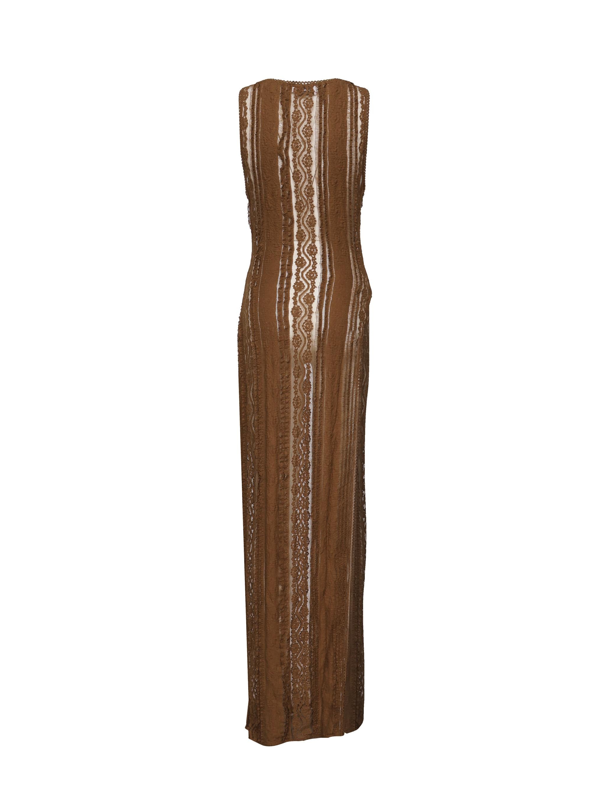 Vestito lungo Ila 255614 BROWN CHARO RUIZ