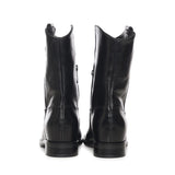 Stivali Kim low in pelle A56051 NERO CARMENS