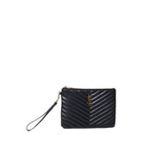 Pouch monogram Cassandre matelassè astuccio in pelle goffrata 379039 CWU011000 SAINT LAURENT