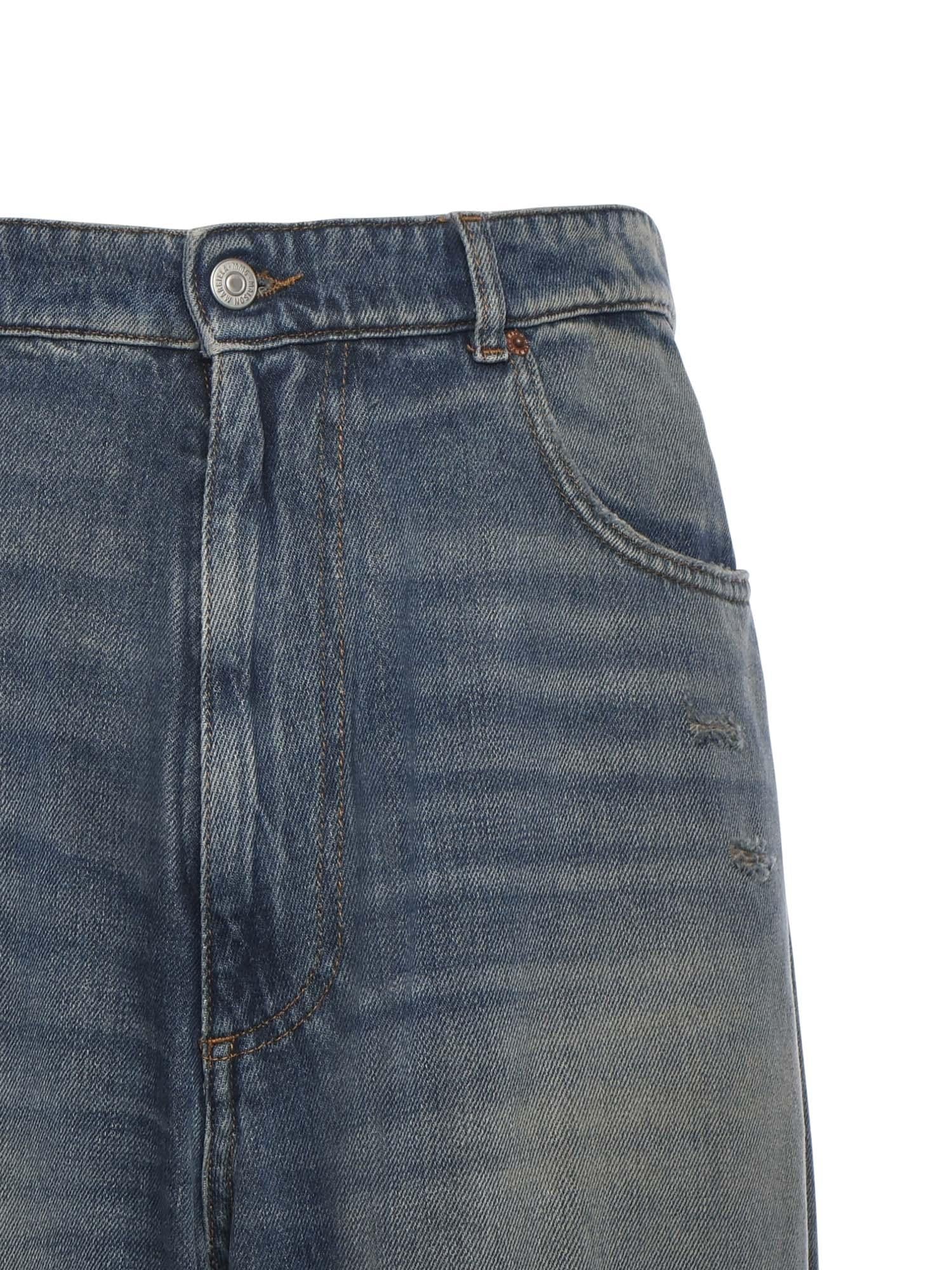 Jeans a gamba larga in denim SH0LA0014 M30017994 MM6 Maison Margiela