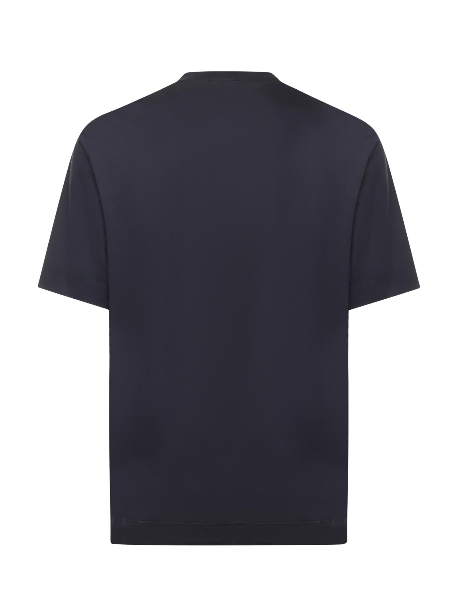 T-shirt Aigue in cotone AIGUE BLU GIULIANO GALIANO