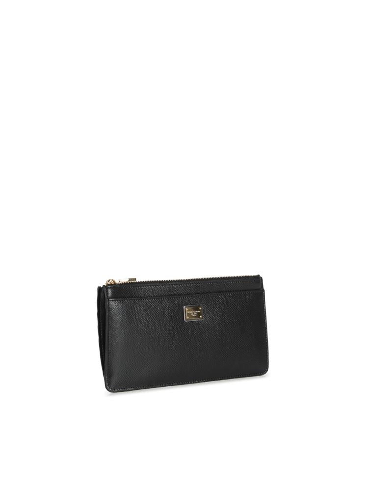 Portacarte in pelle con logo plaque BI1265 A100180999 DOLCE & GABBANA
