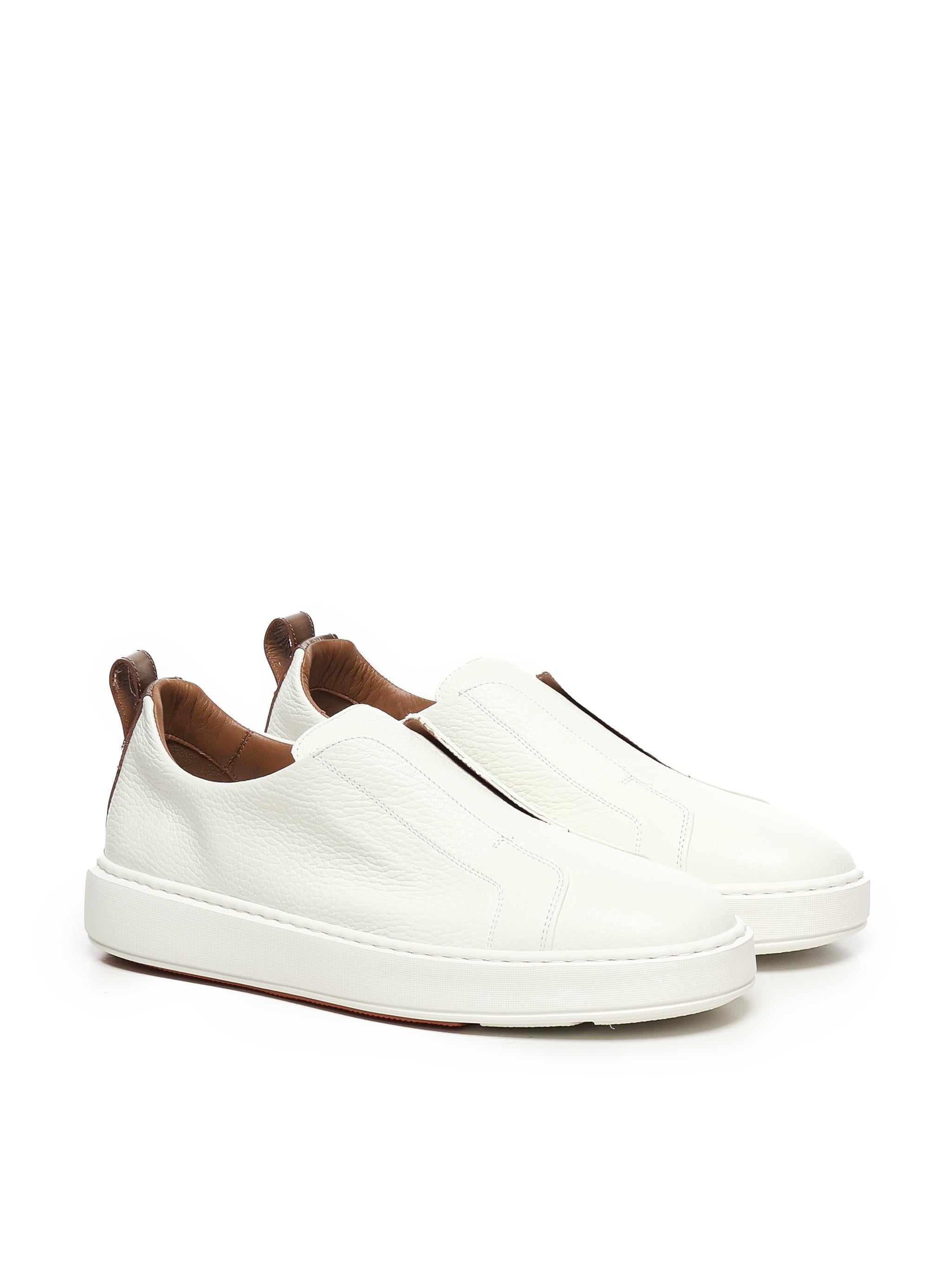 Sneakers Victory in pelle bottolata MBCD21995BART LLDI50WHITE SANTONI