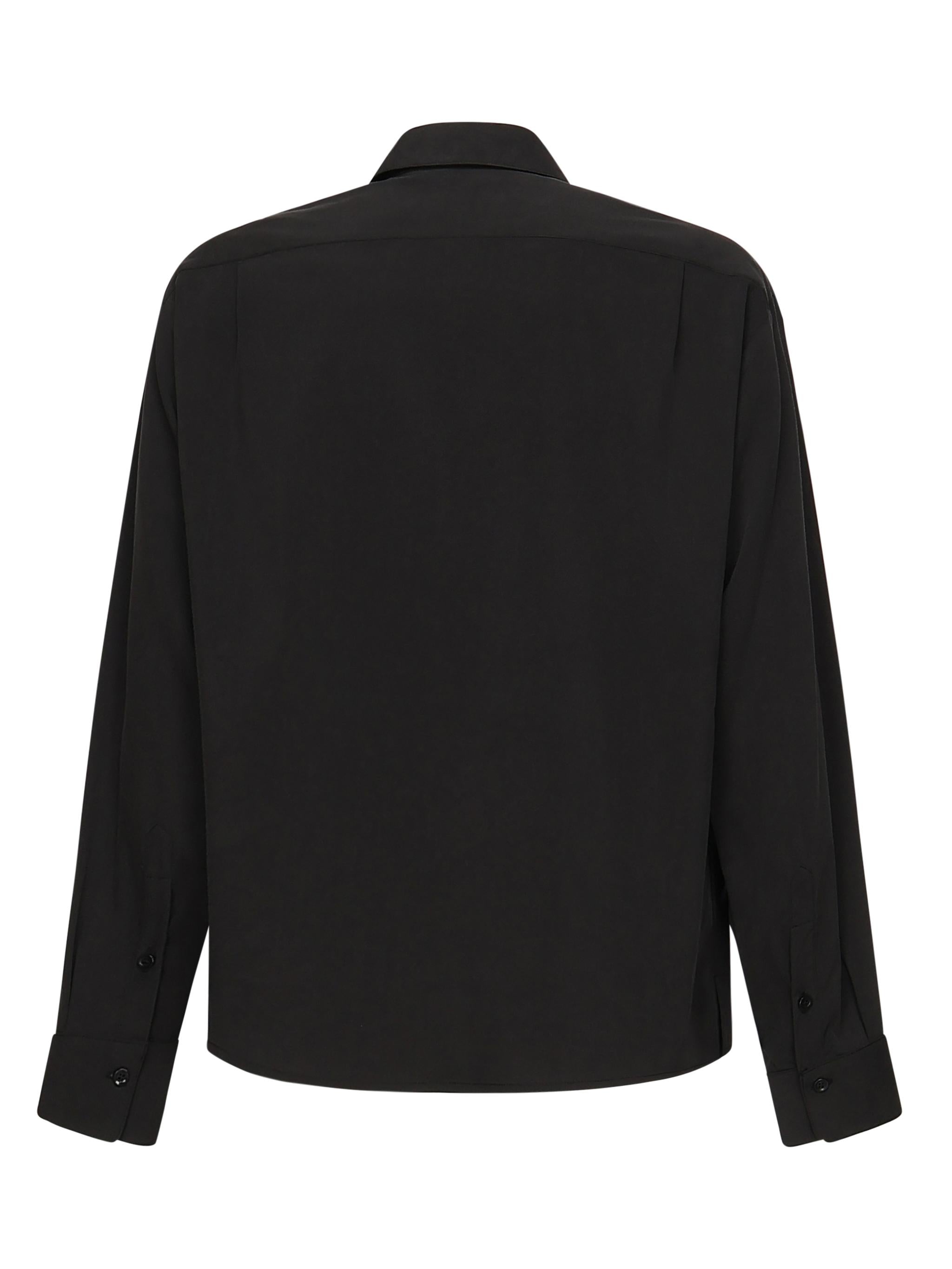 Camicia con tasca sul petto WOLF -NERO GIULIANO GALIANO