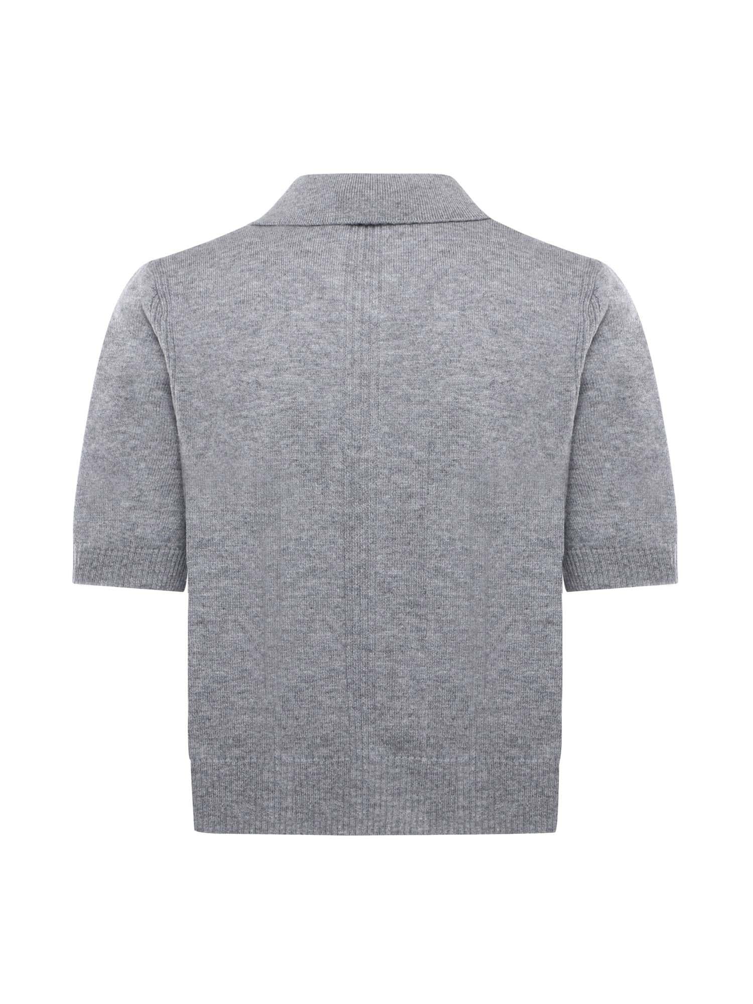 Maglia stile polo con logo 105450 A2Q9II2 PINKO